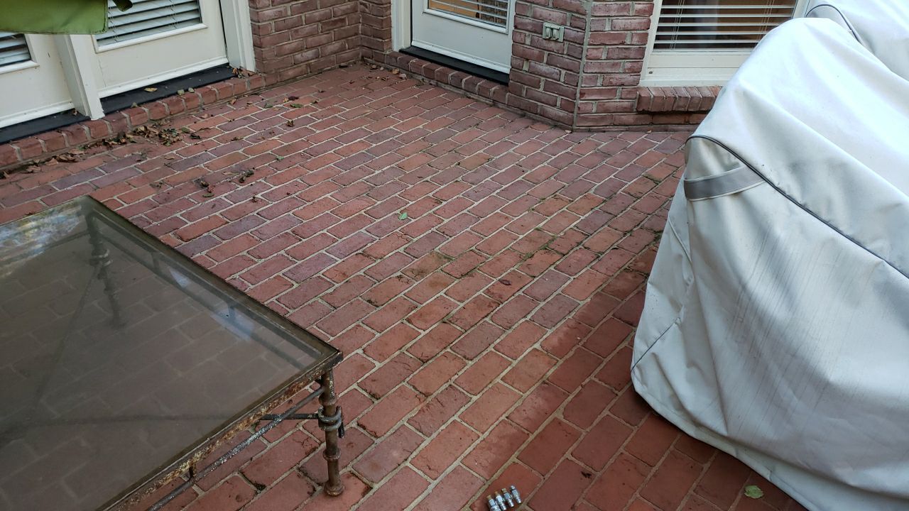 Driveway Clean using cleaner by G&H Home Tech Pros LLC