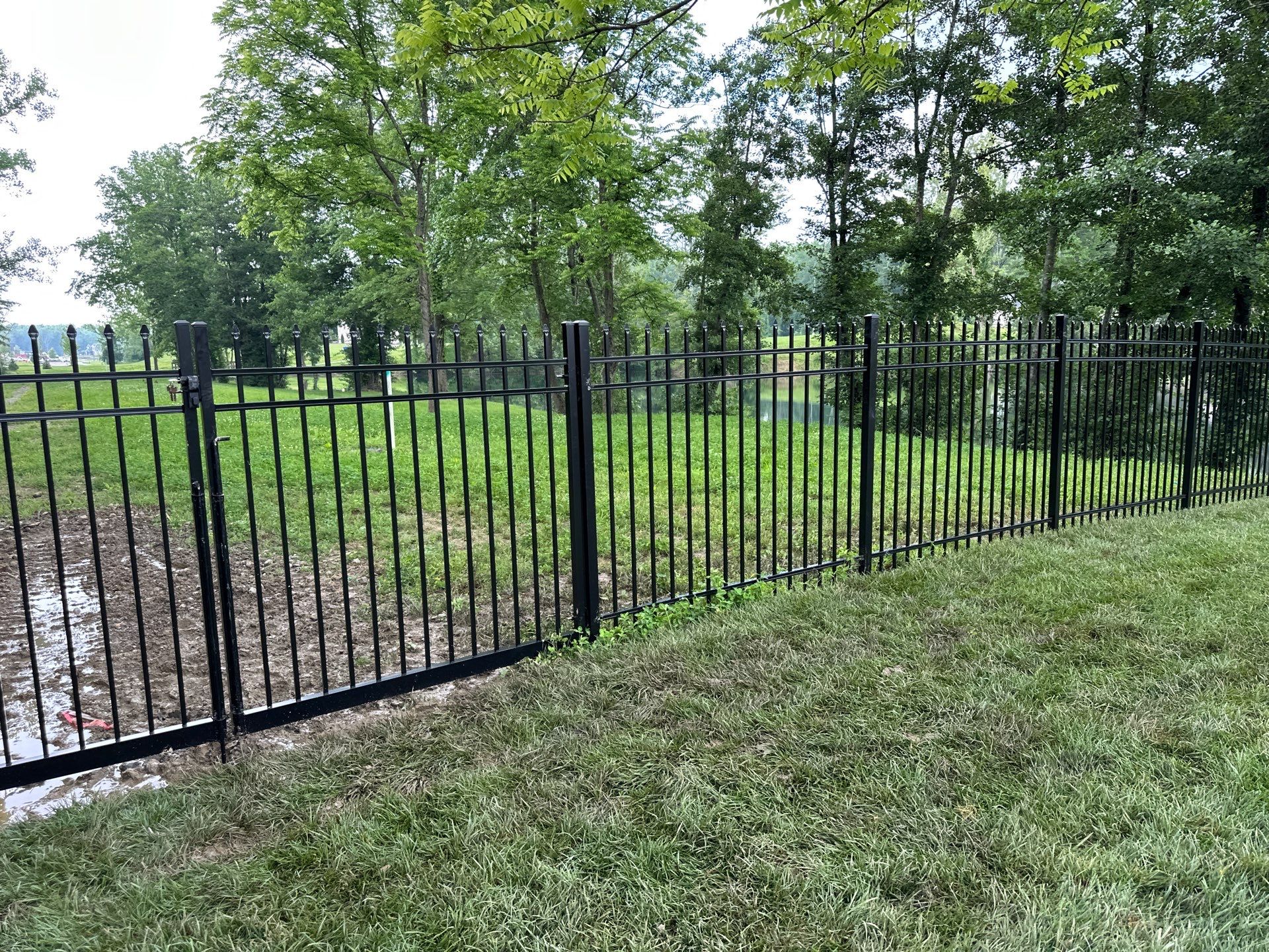 Beautiful aluminum fence by Mr. Fence