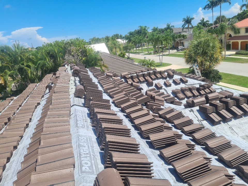 Residential Roofing Installation using Eagle Roofing Tile by BLUES BROTHERS ROOFING