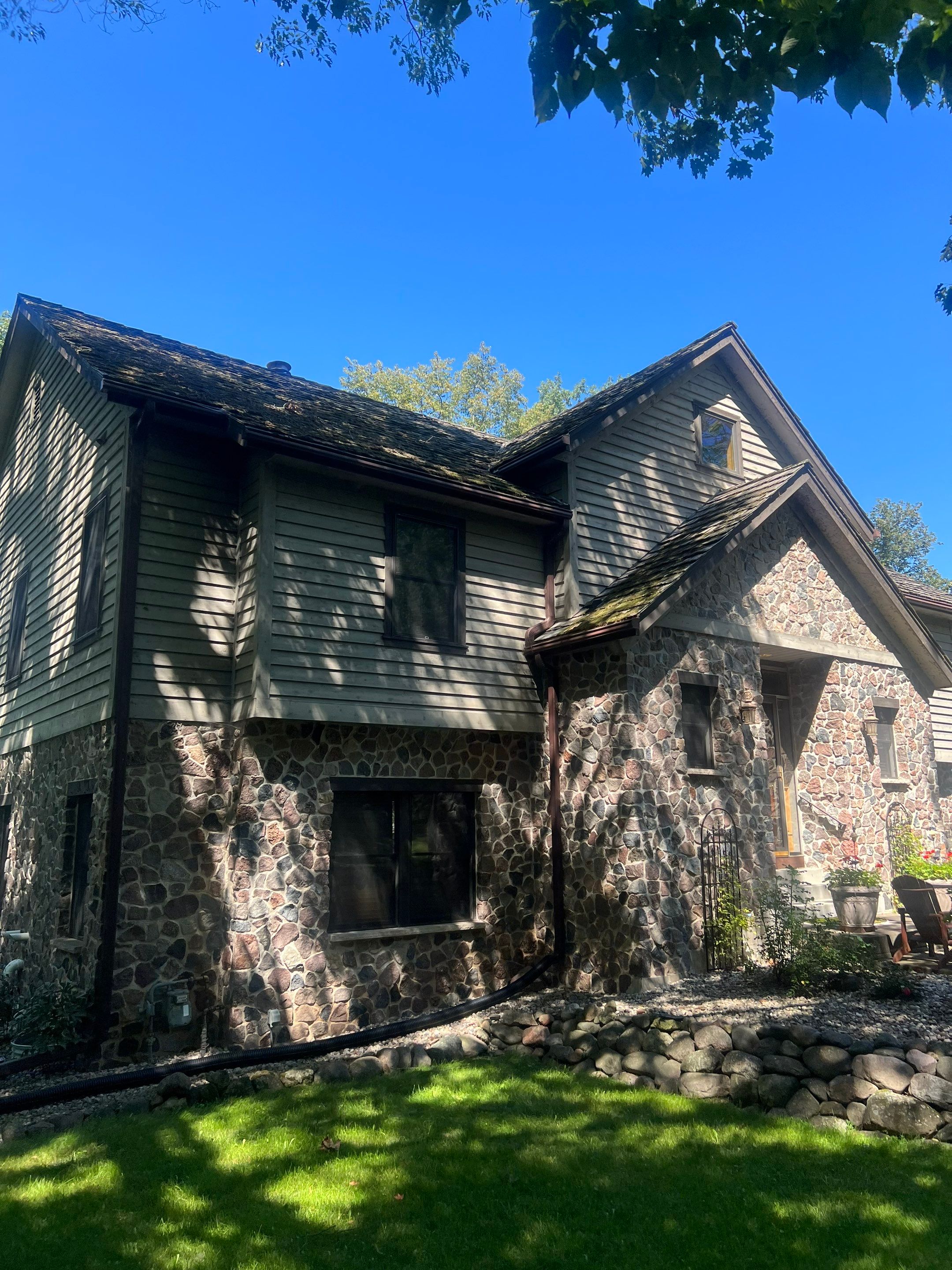 Roof Installation on Home, Garages, and Gazebo with GAF HDZ Shingles in Cedarburg, WI by Gellings Roofing & Siding