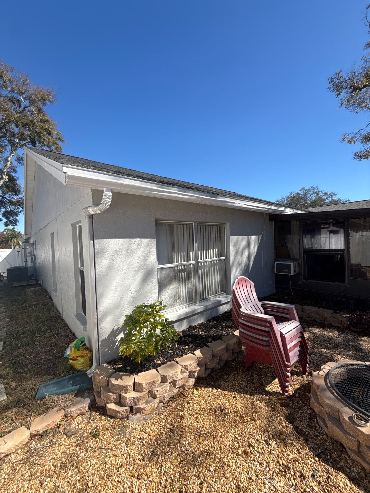 White K Style Seamless Gutters using Aluminum Seamless gutters Downspout Extension Palm Harbor FL by Gutter Professors