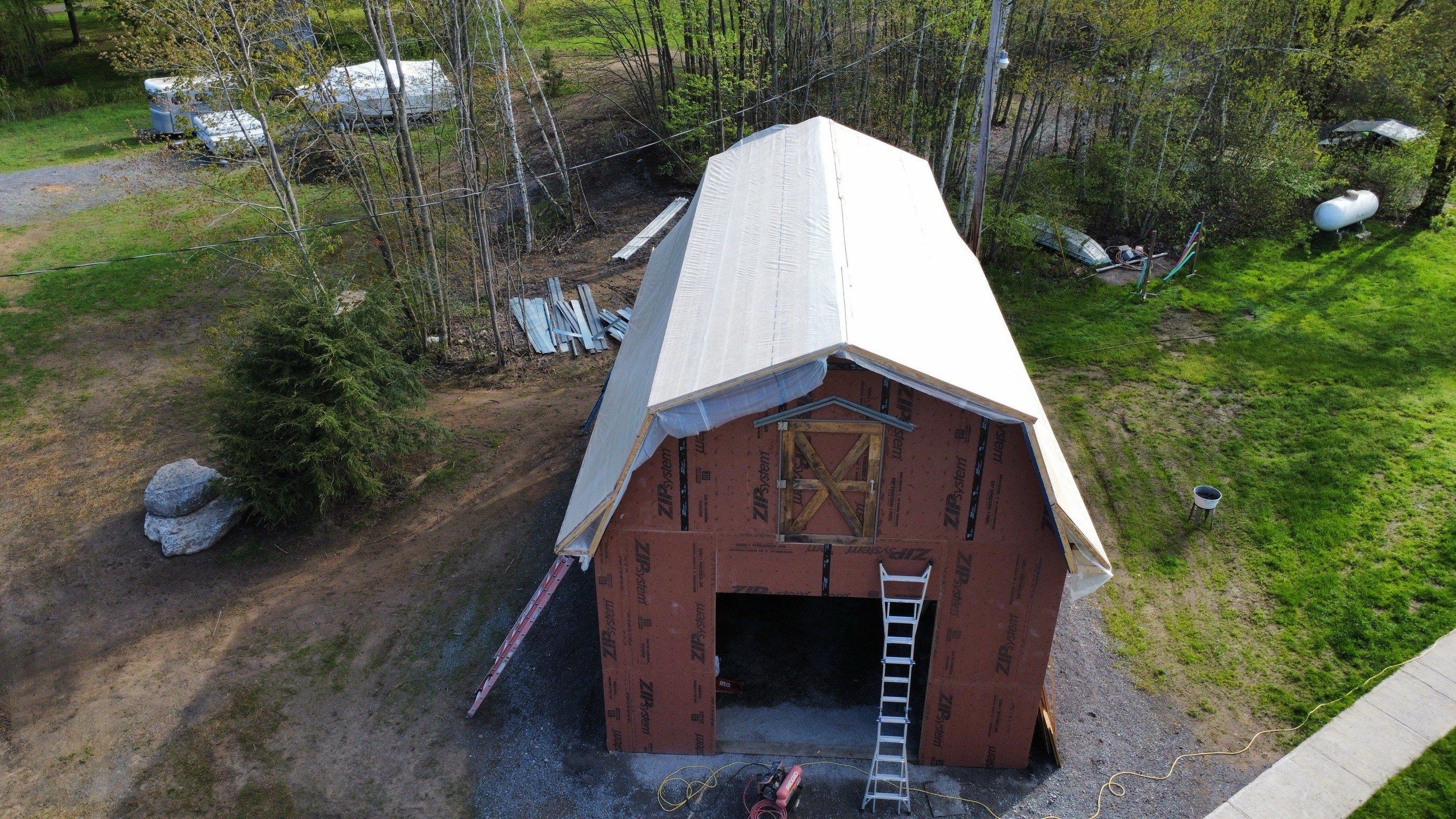 🏠 New Shed Installed in Parish, NY 🛠️ by Alpha Omega Roofing LLC