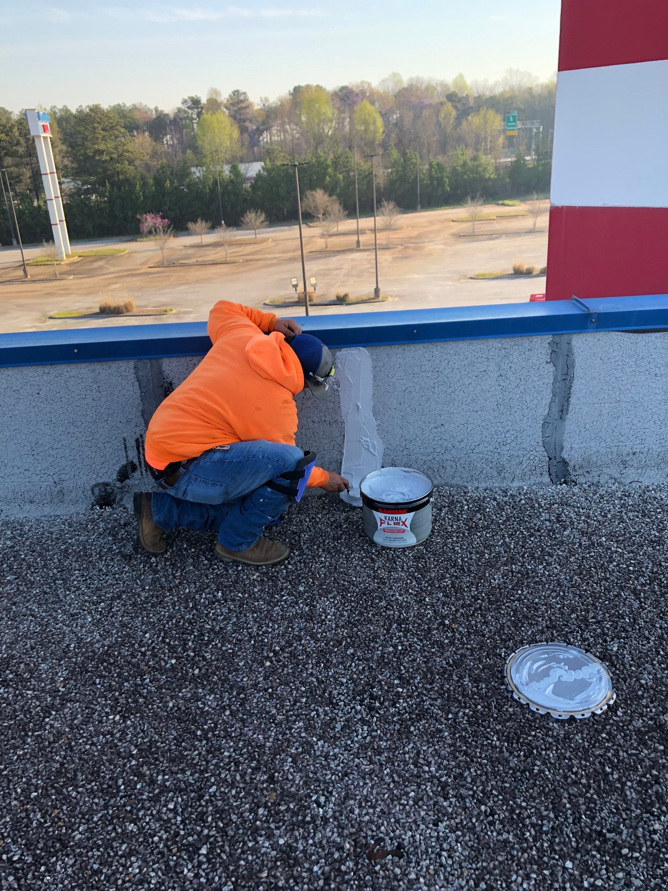 Large Commercial Maintenance Job in Stockbridge Georgia by First Due Roofing