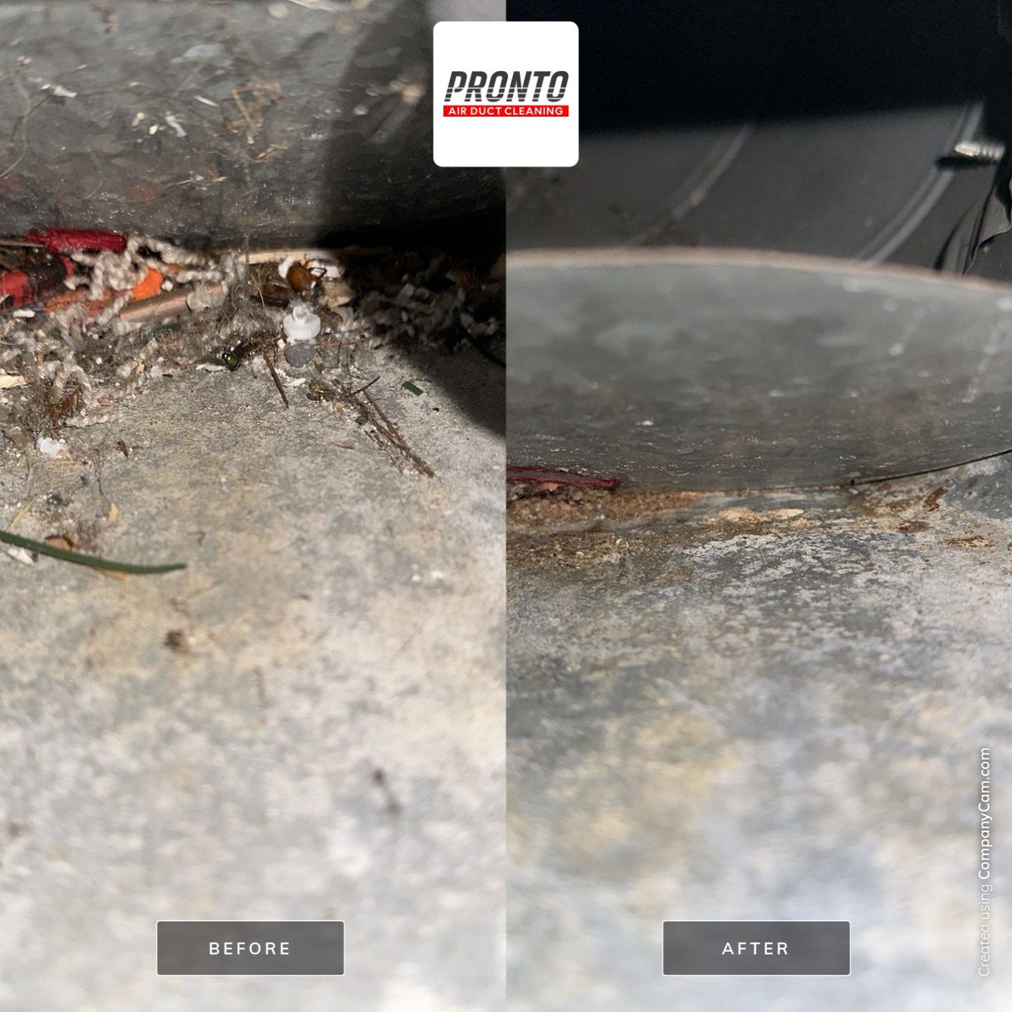 Air duct cleaning using Hypervac by Pronto Air Duct Cleaning