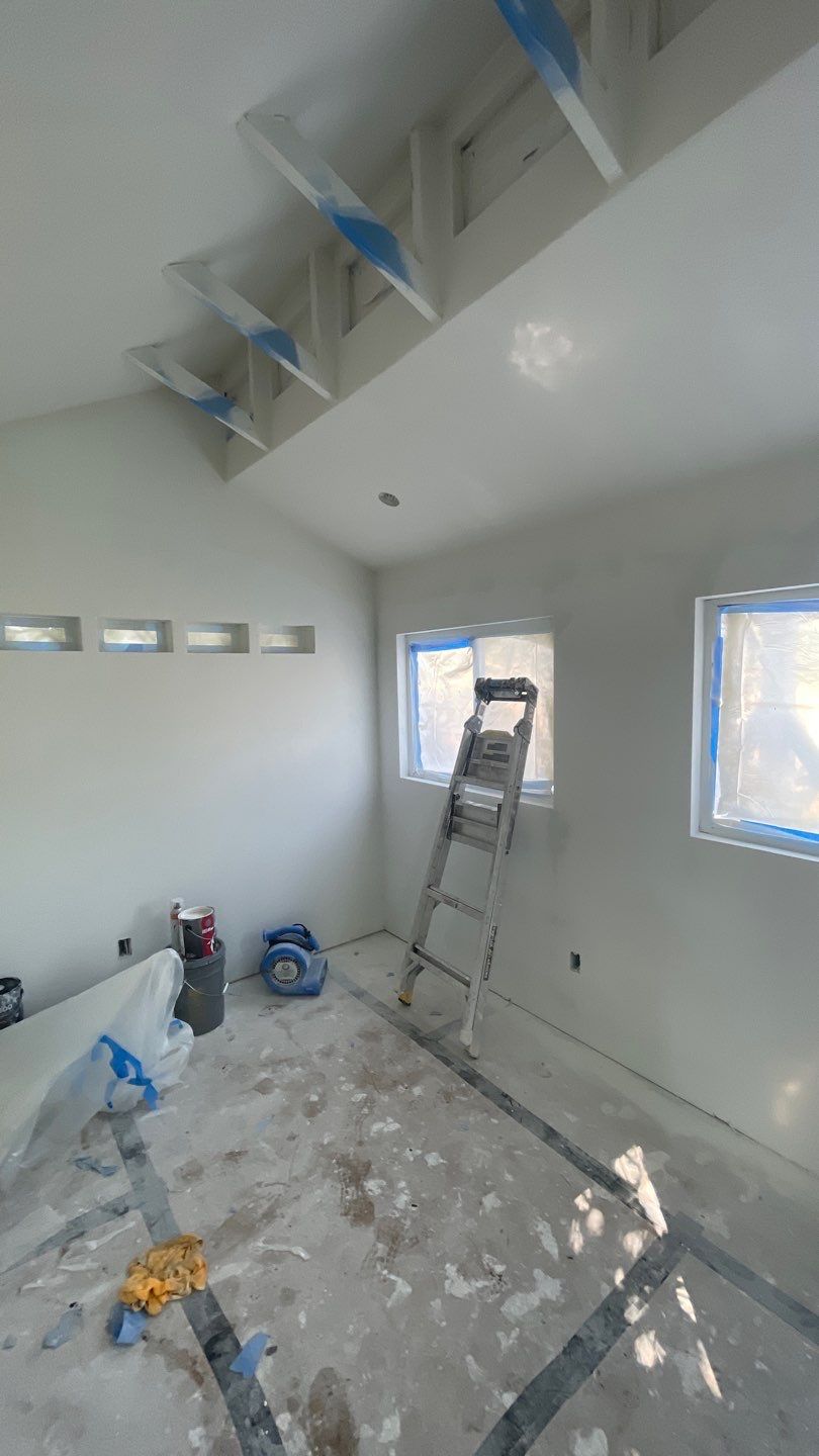 Outdoor Office Shed Interior Remodel in Longwood: From Drywall to Paint by HandyMangum