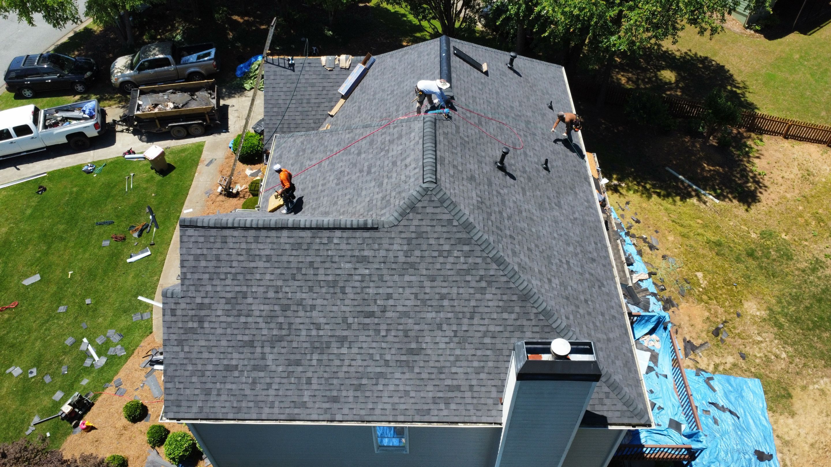 Cumming GA Roof Replacement CertainTeed Landmark Moire Black by Reset Roofing