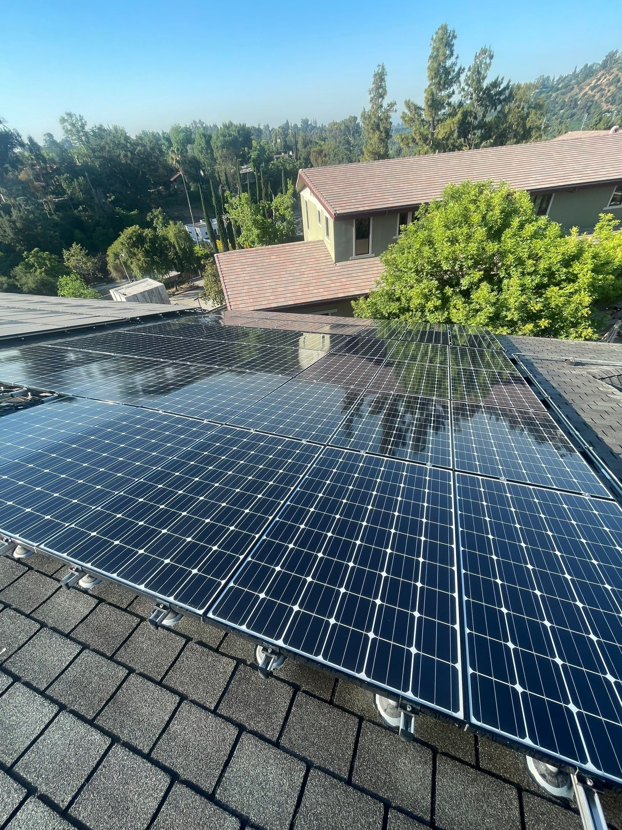Commercial Solar Panel Cleaning for Chandler School in Pasadena Ca by Palm Coast Solar Cleaning