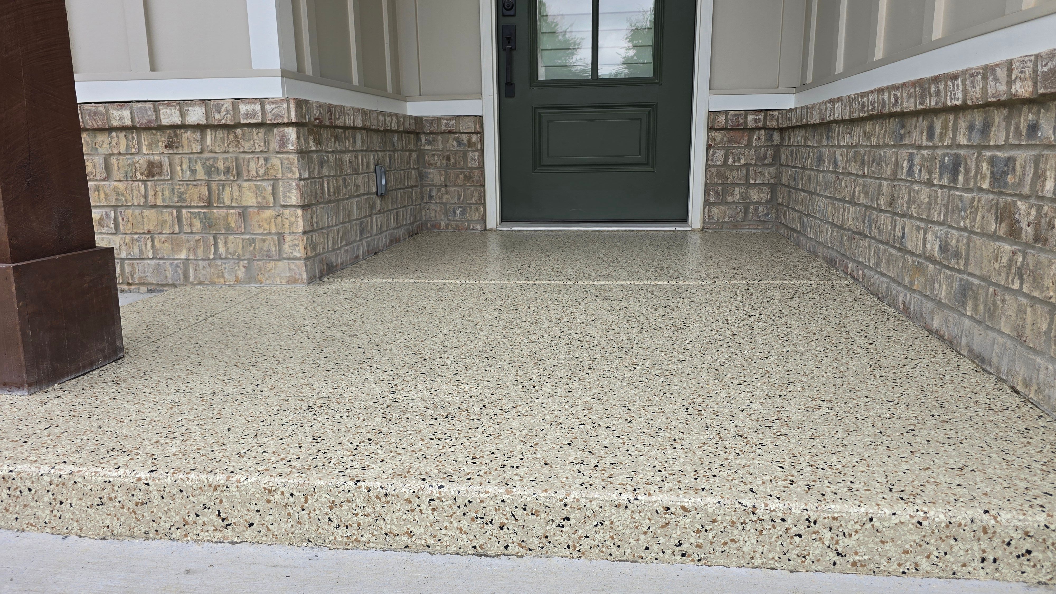 Garage & Front Porch Using Shoreline by Elite Floor Solutions