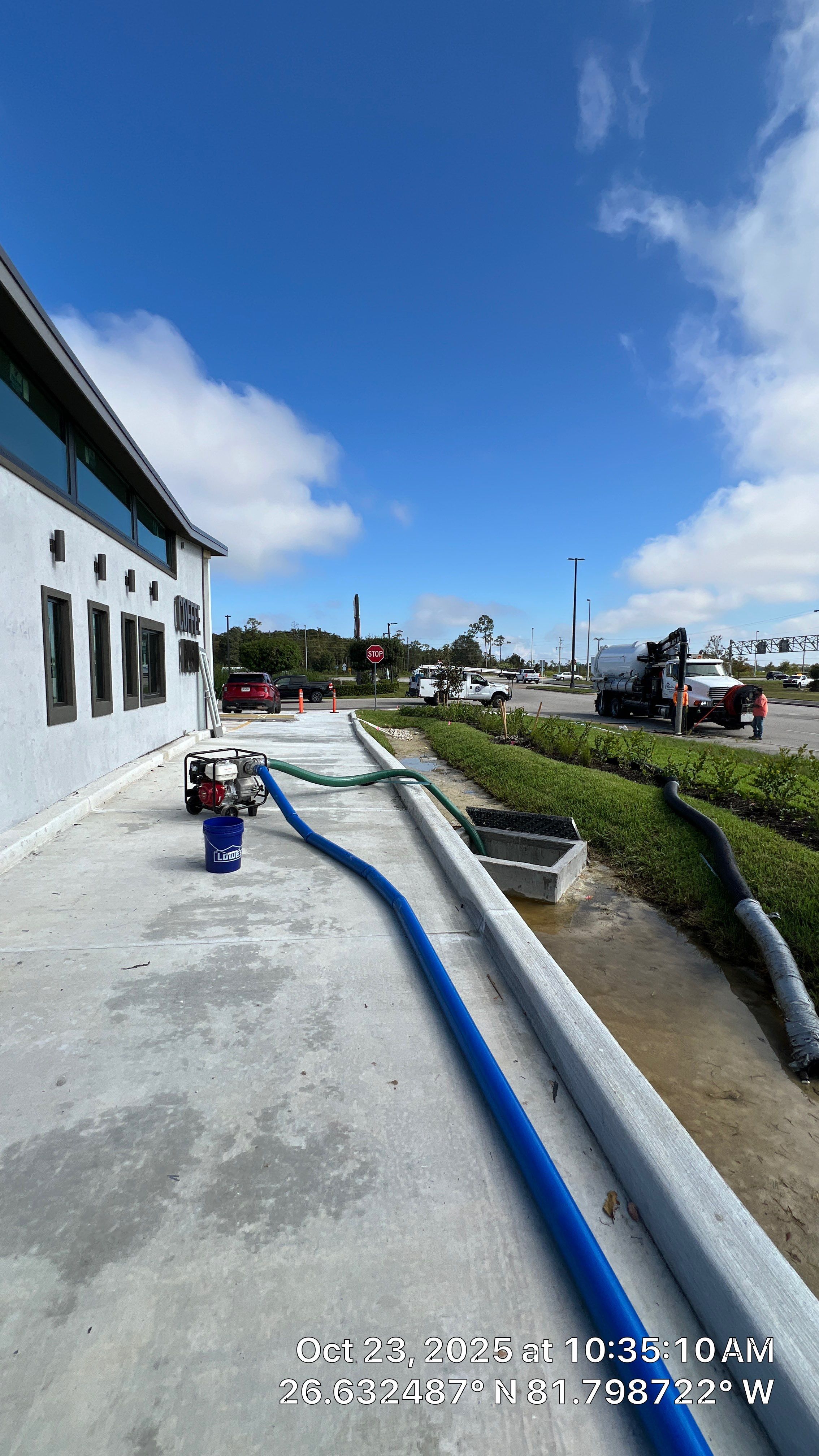 Coffee Rush Fort Myers with PRS by Don Mar, Inc. Storm Water Solutions