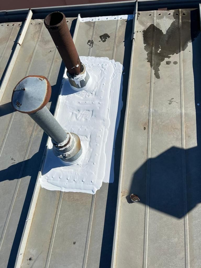 Roof Repair on a metal roof  by Grell Roofing, LLC