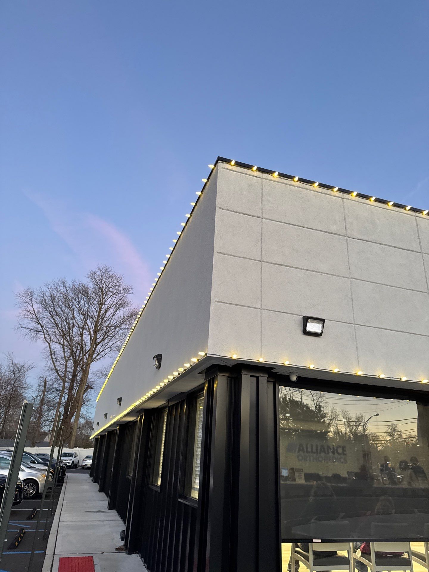 Commercial Holiday Lighting in Red Bank, NJ by Clearview Washing