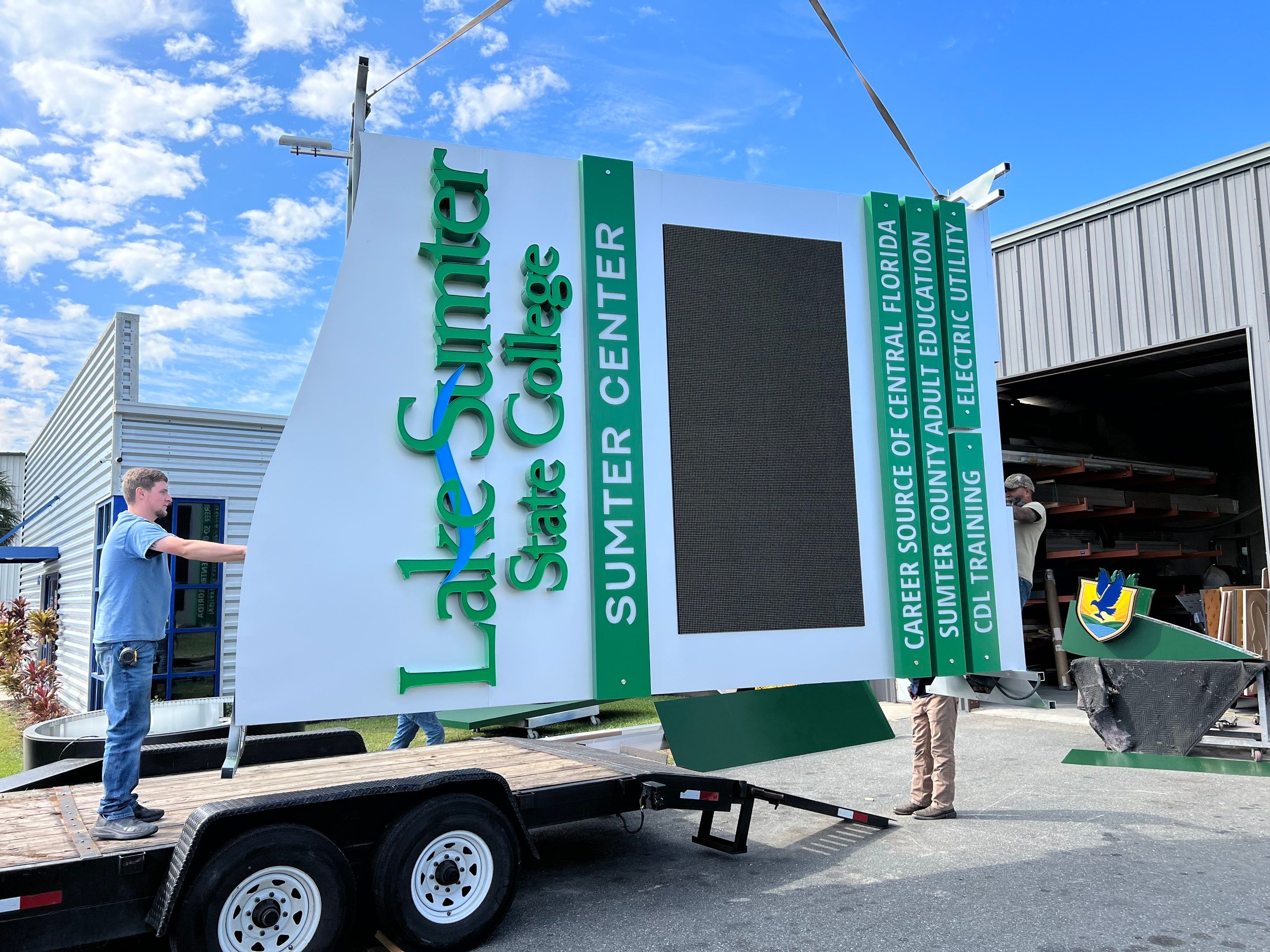 Monument Sign for Lake Sumter State College by SignCrafters