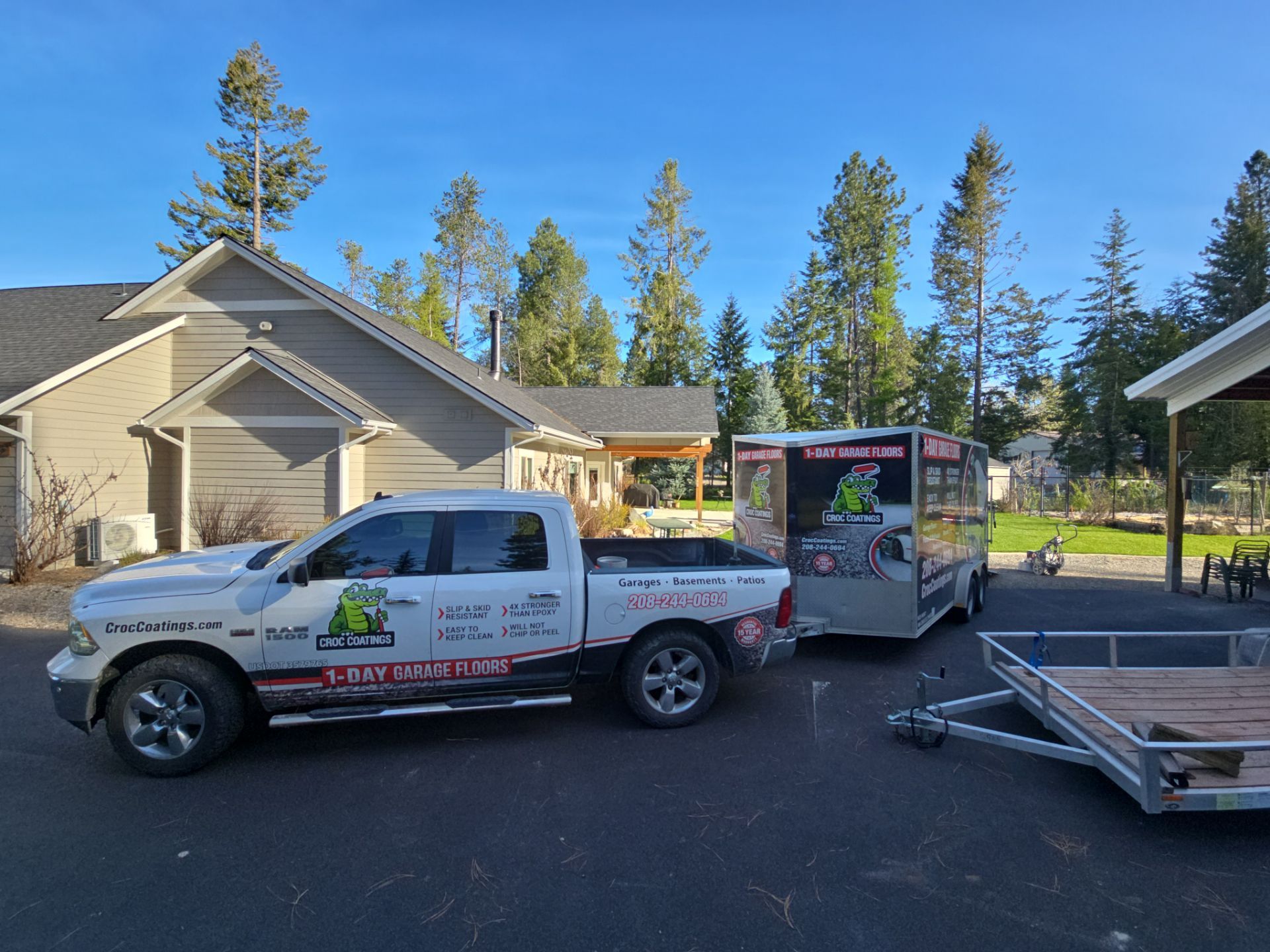 Patio Transformation using Mt Everest by Croc Coatings, LLC