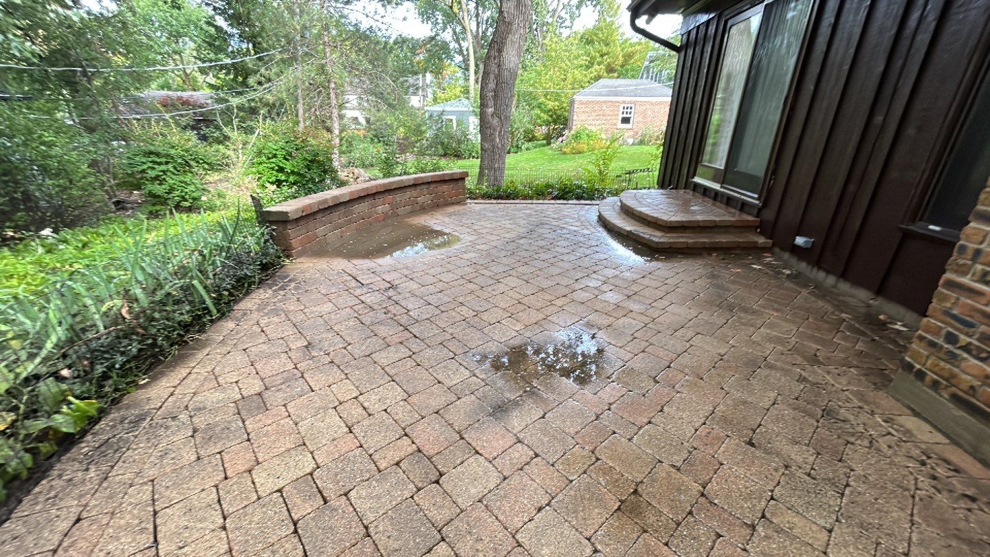 Brick paver clean, sand and seal.  using Surebond SB-1300 by Northern Power Washing LLC.