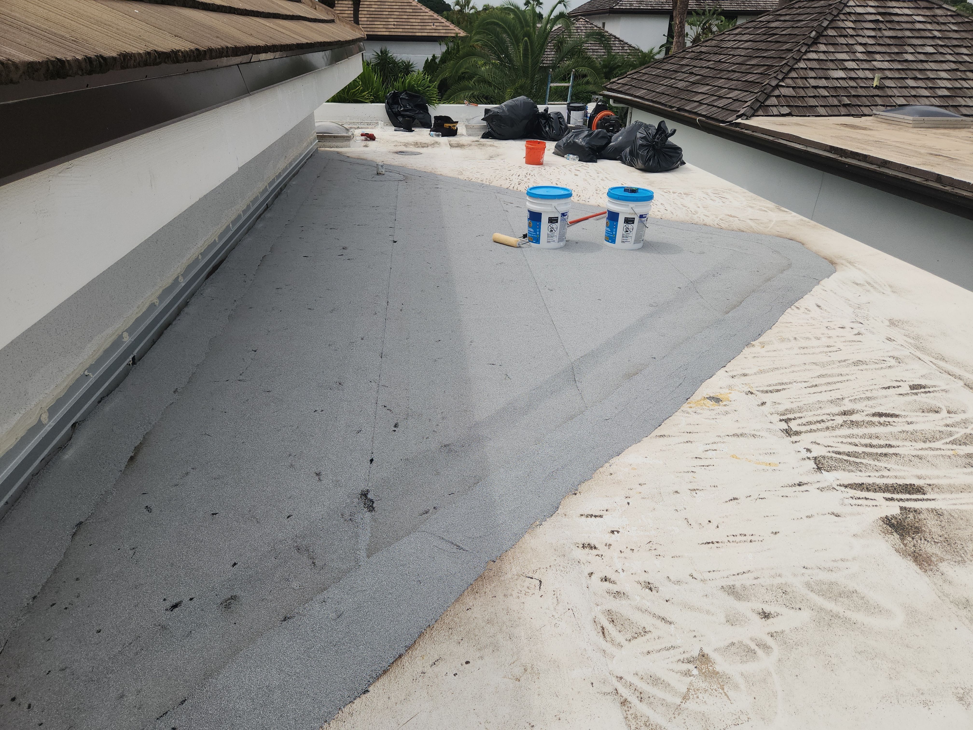 Flat Roof Restoration and Silicone Coating in Boca Raton by Aastro Roofing
