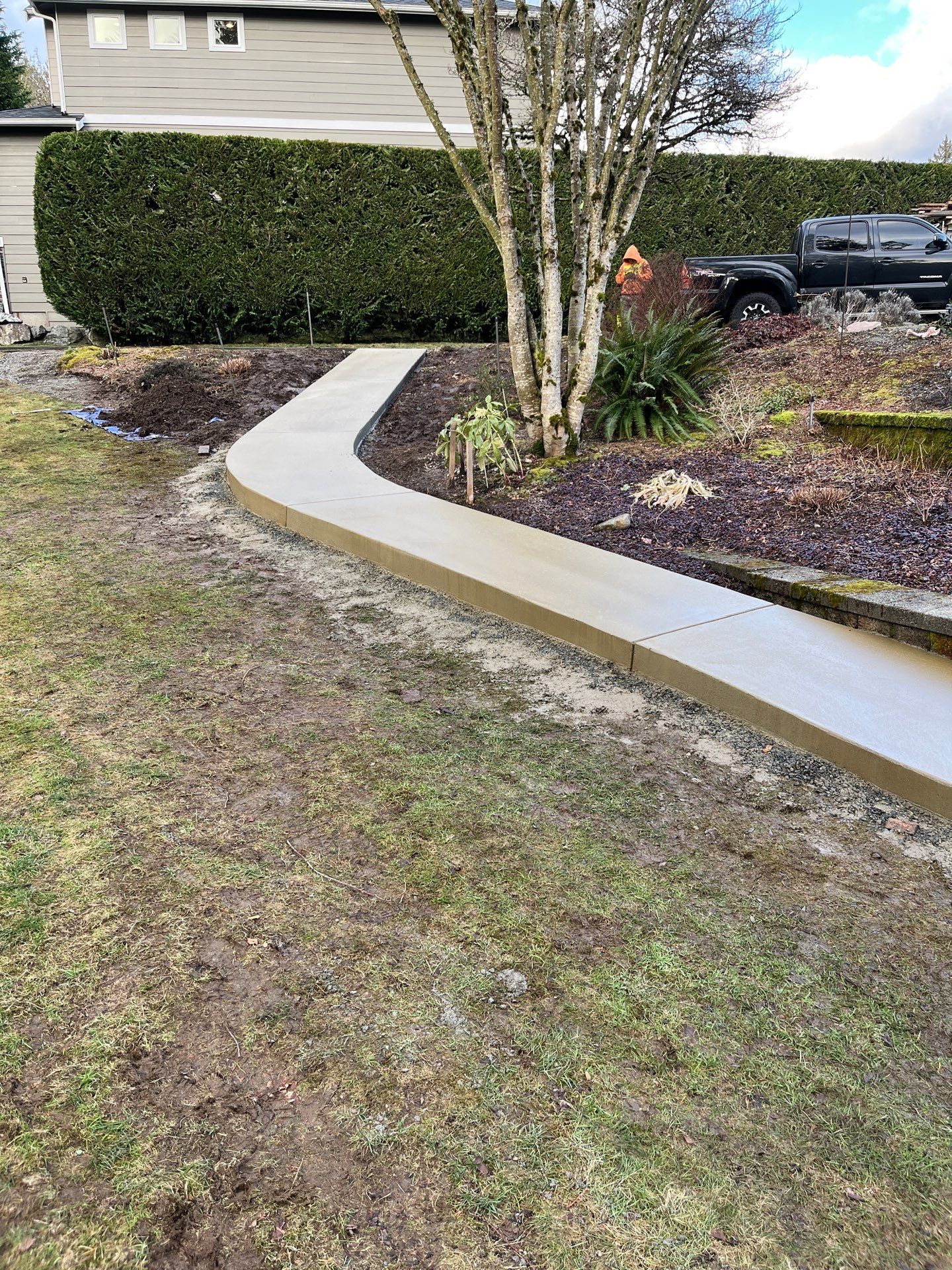 Paul | Aggregate Concrete Walkway by Jireh Asphalt & Concrete Inc 