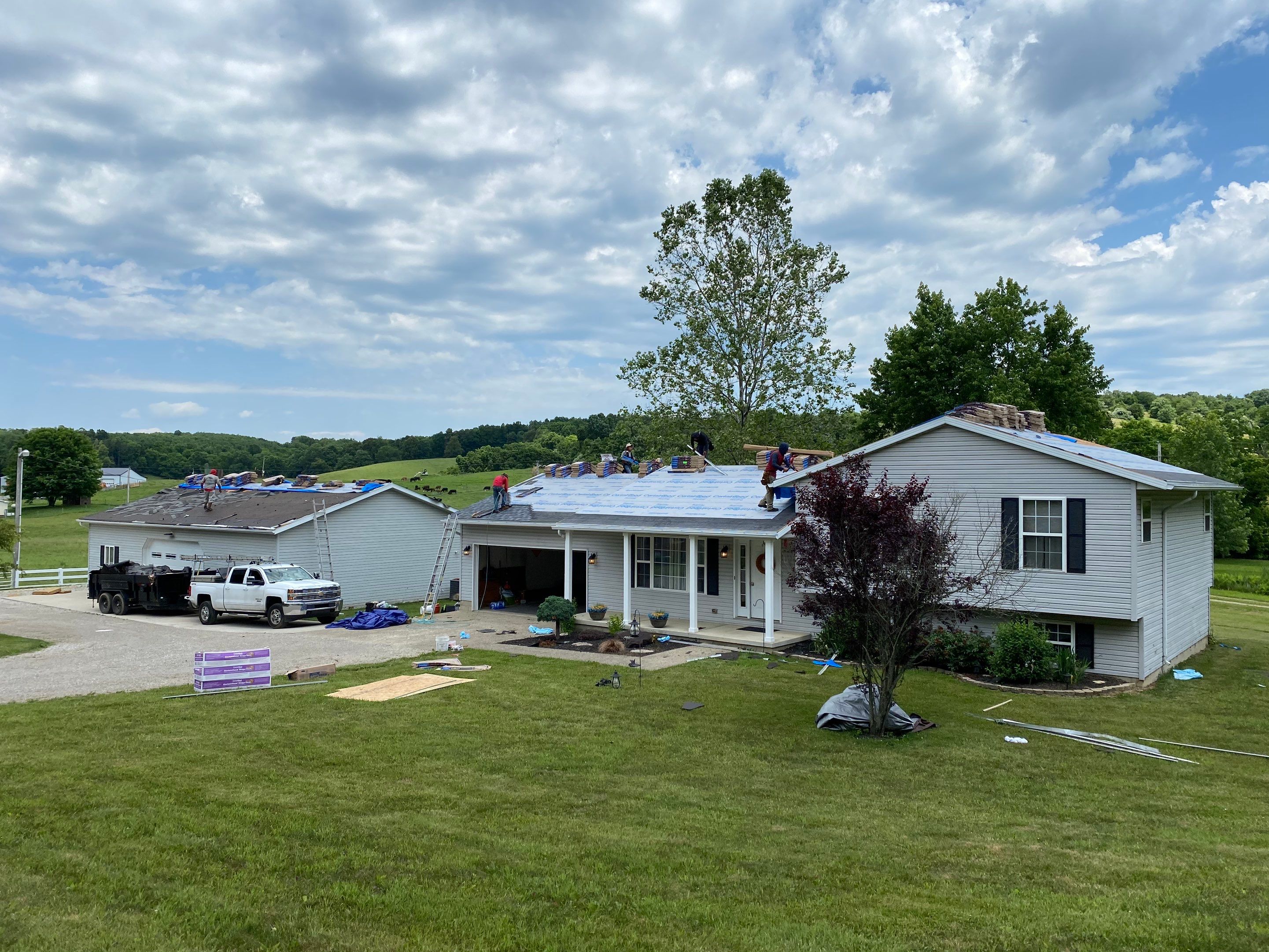 New Roof Installation by Best Roofing & Siding Company