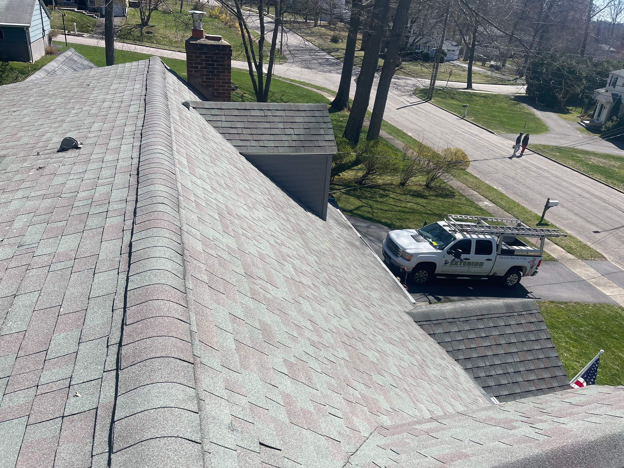 Residential Roofing Installation using Tamko Slatestone gray by A Plus Exterior