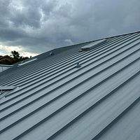 .032 Aluminum 1.5" Mechanical Seam Dove Gray