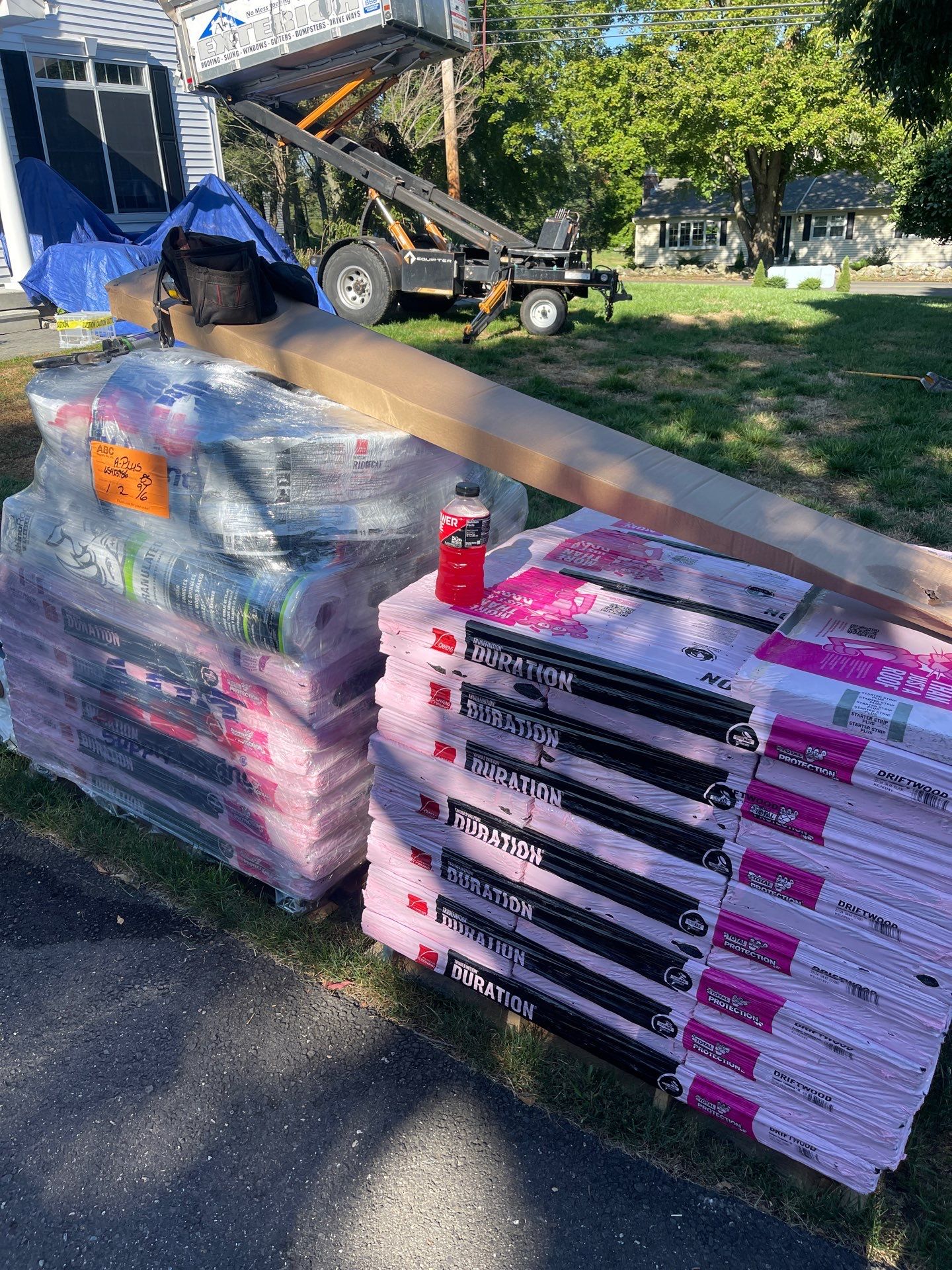 Residential Roofing Installation using Owens Corning TruDefinition Duration AR - Driftwood by A Plus Exterior