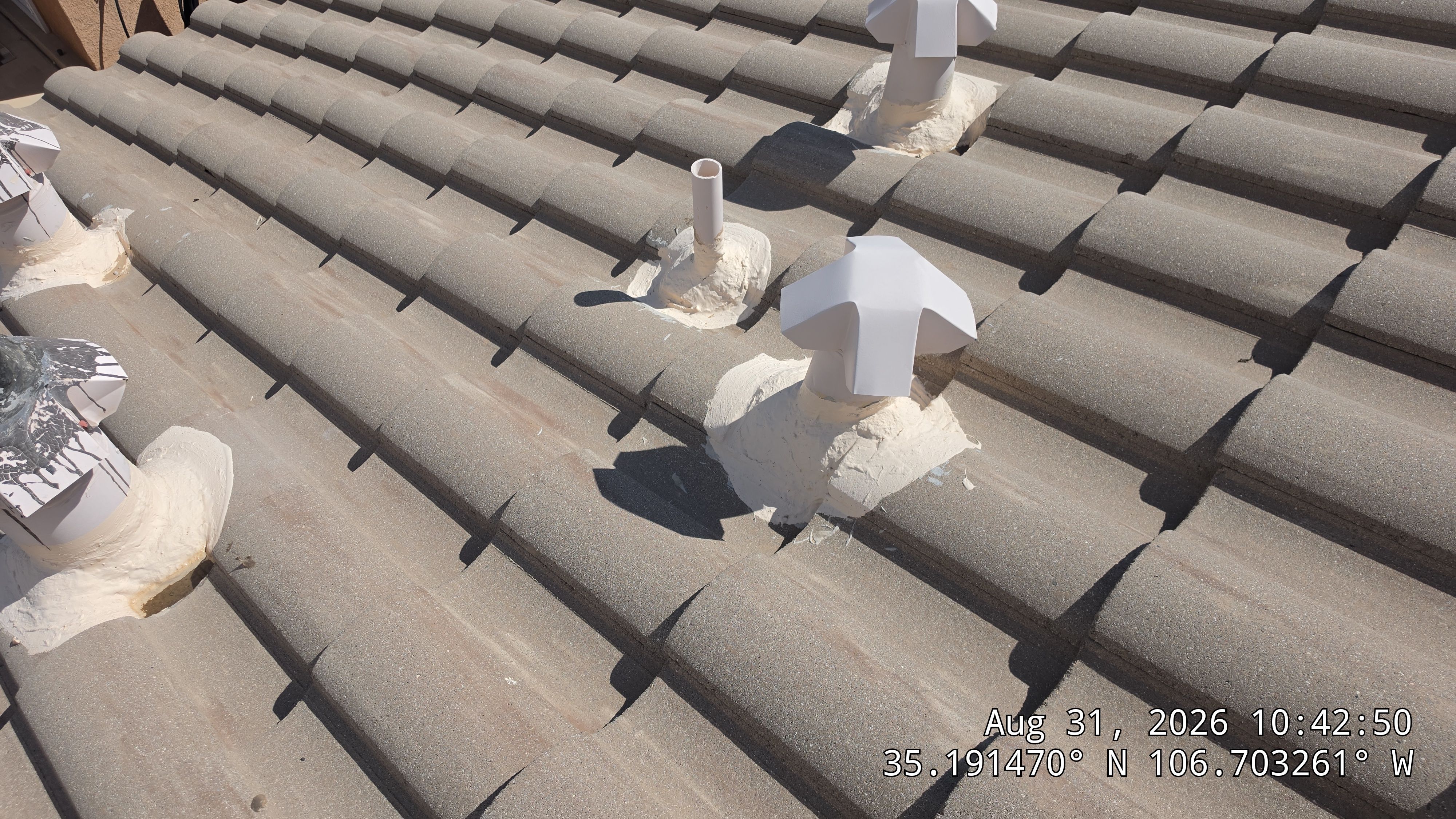 Comprehensive Concrete Tile Roof Underlayment replacement and Vent Sealing in Albuquerque by Doyle Roof Masters Inc