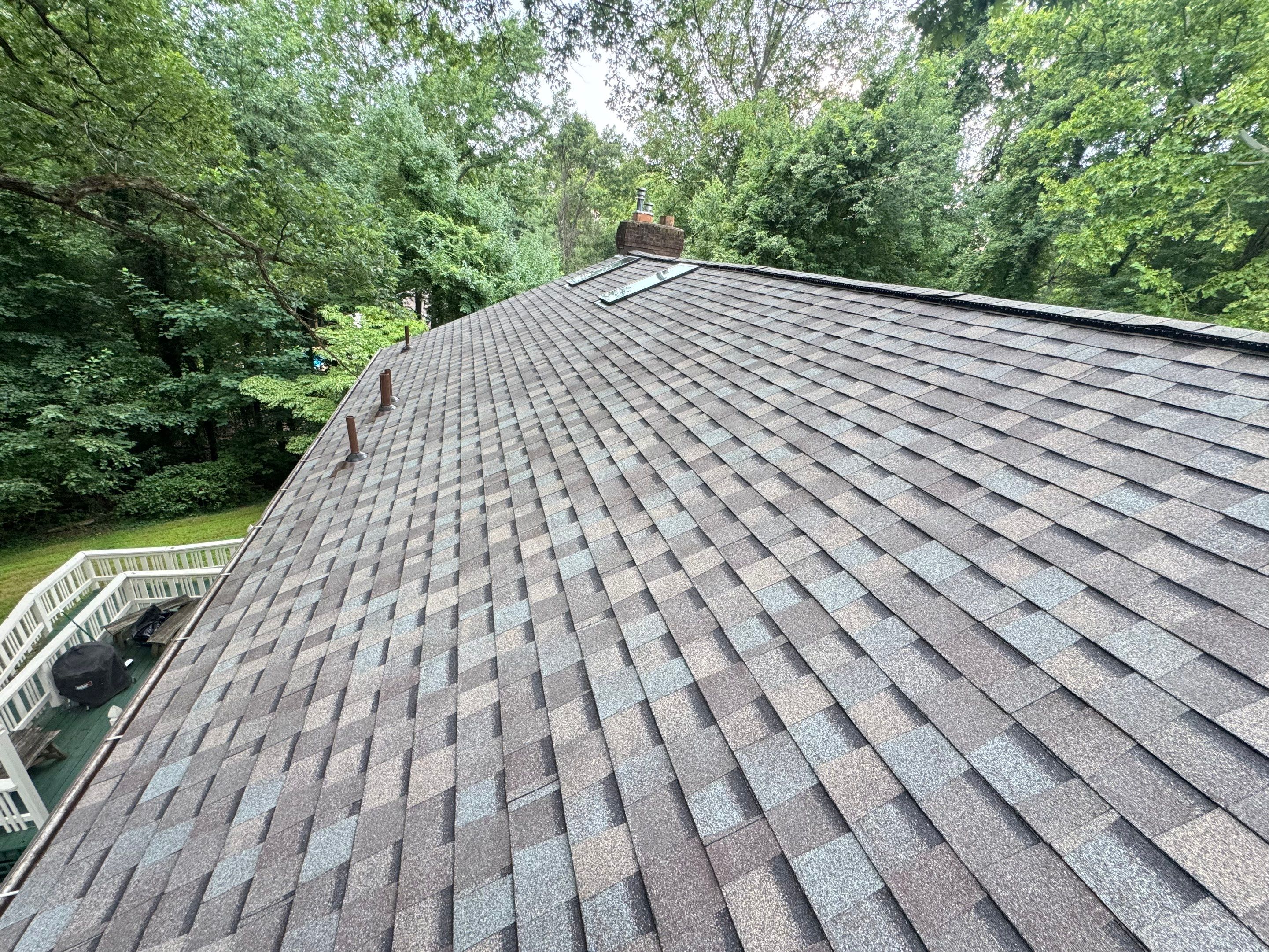 Comprehensive Architectural Shingle Roof Replacement and Skylight Installation in Laurel by First Chesapeake Roofing