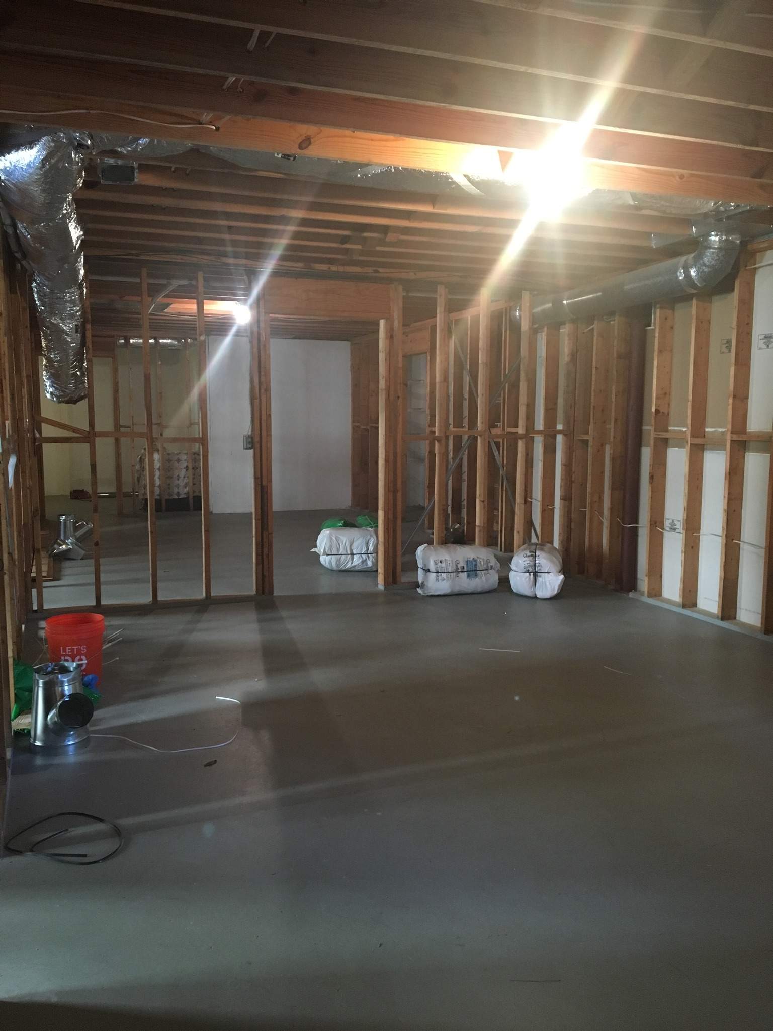 Finished Basement with Custom Media Room and Bathroom in Duluth by Swift Home Renovations