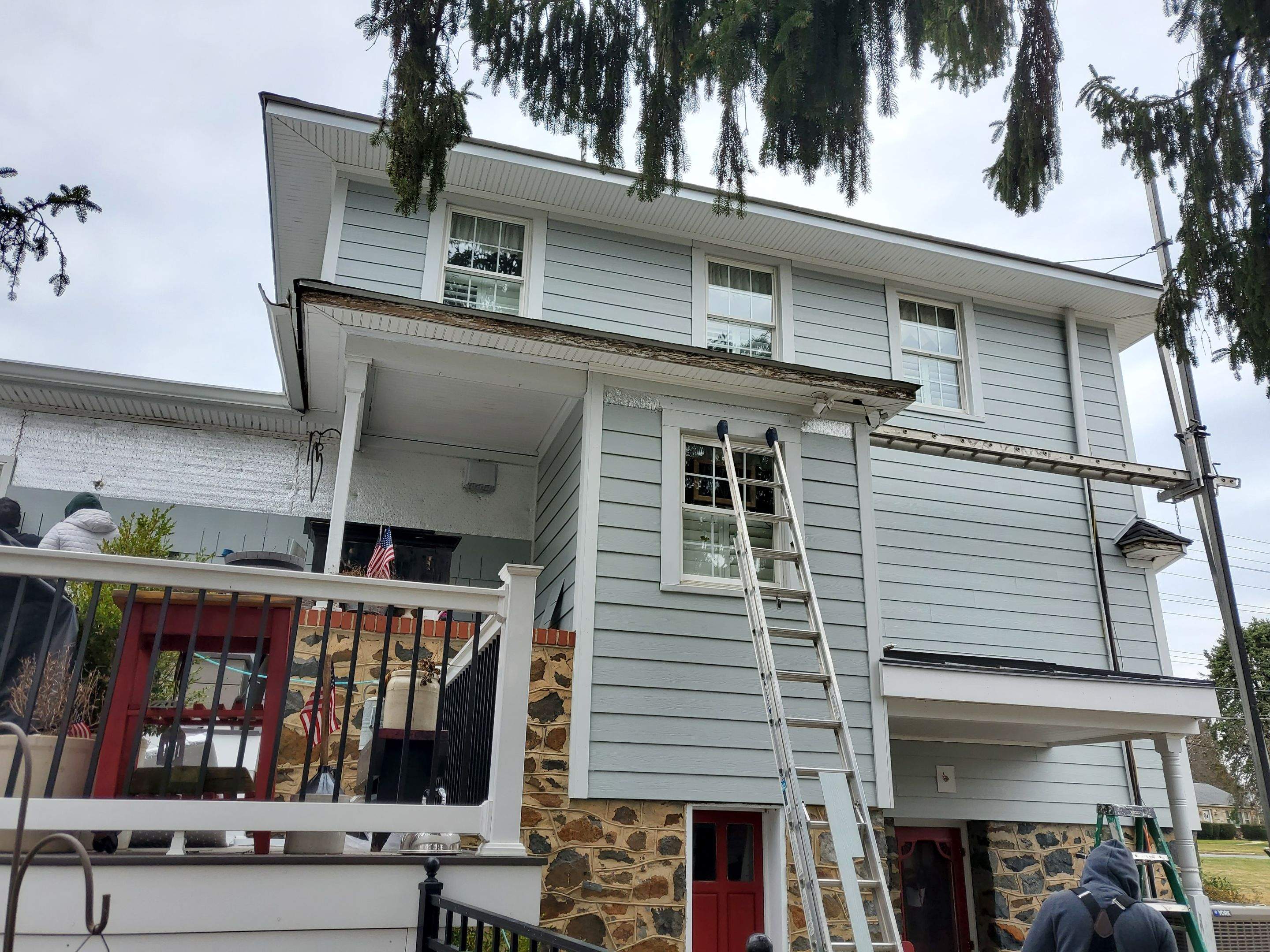 Siding Replacement using James Hardie siding by American Home Contractors