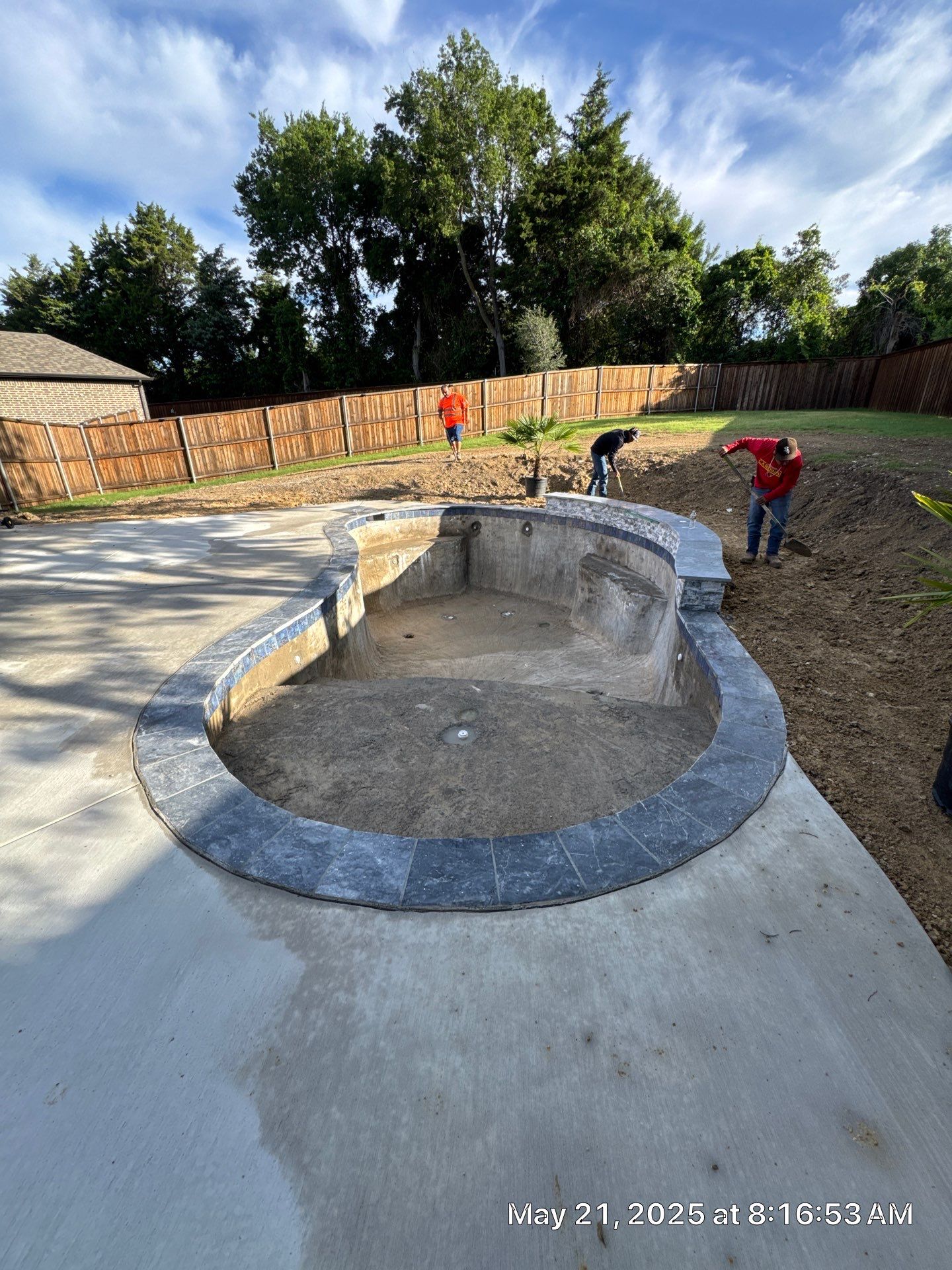 Rowlett Freeform Pool with Water Feature by Pinnacle Pools and Spas - DFW