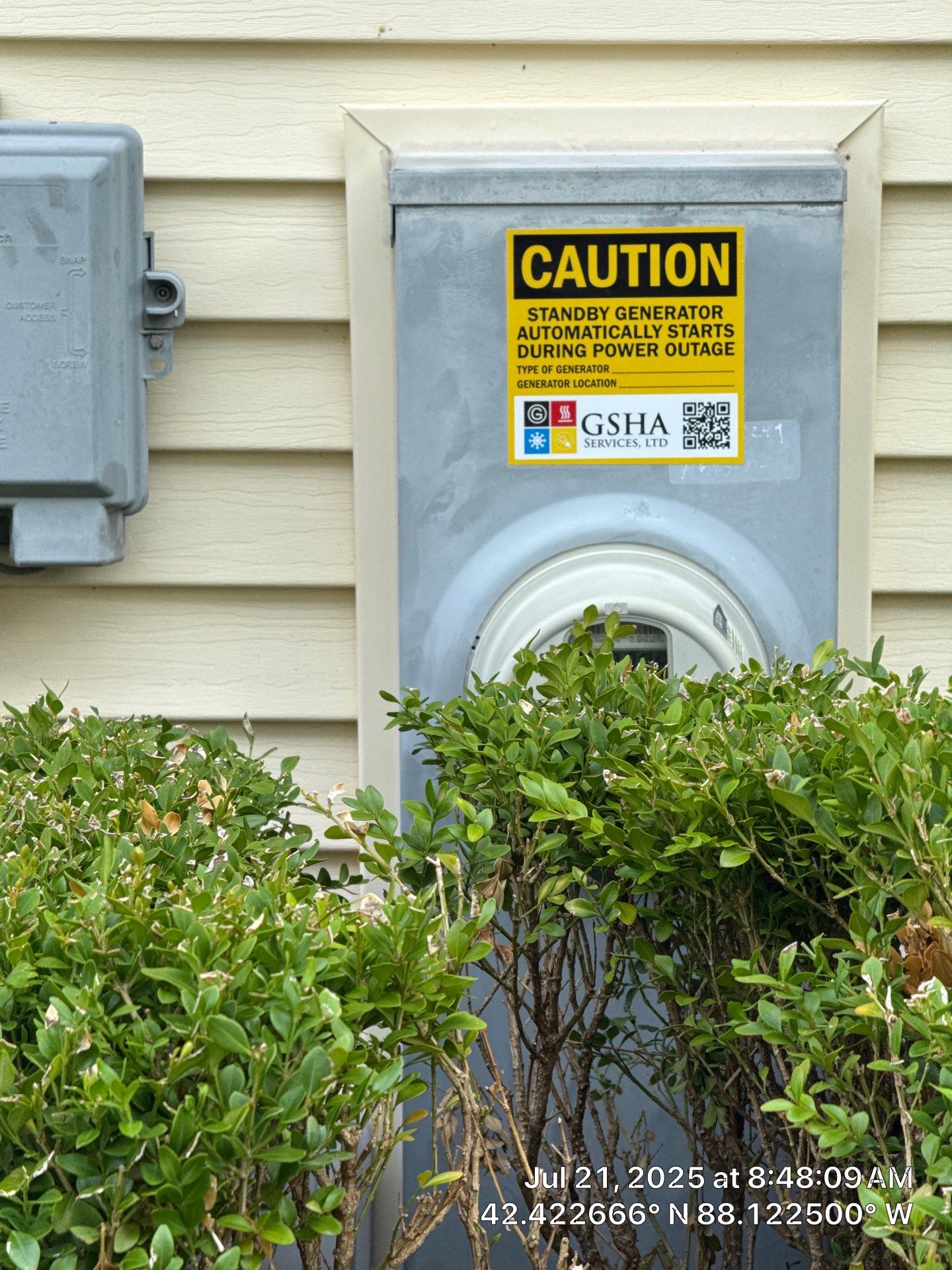 Kohler 20kW RCA Generator & 200A Whole‑House Transfer Switch – Lake Ville, IL by GSHA Services LTD