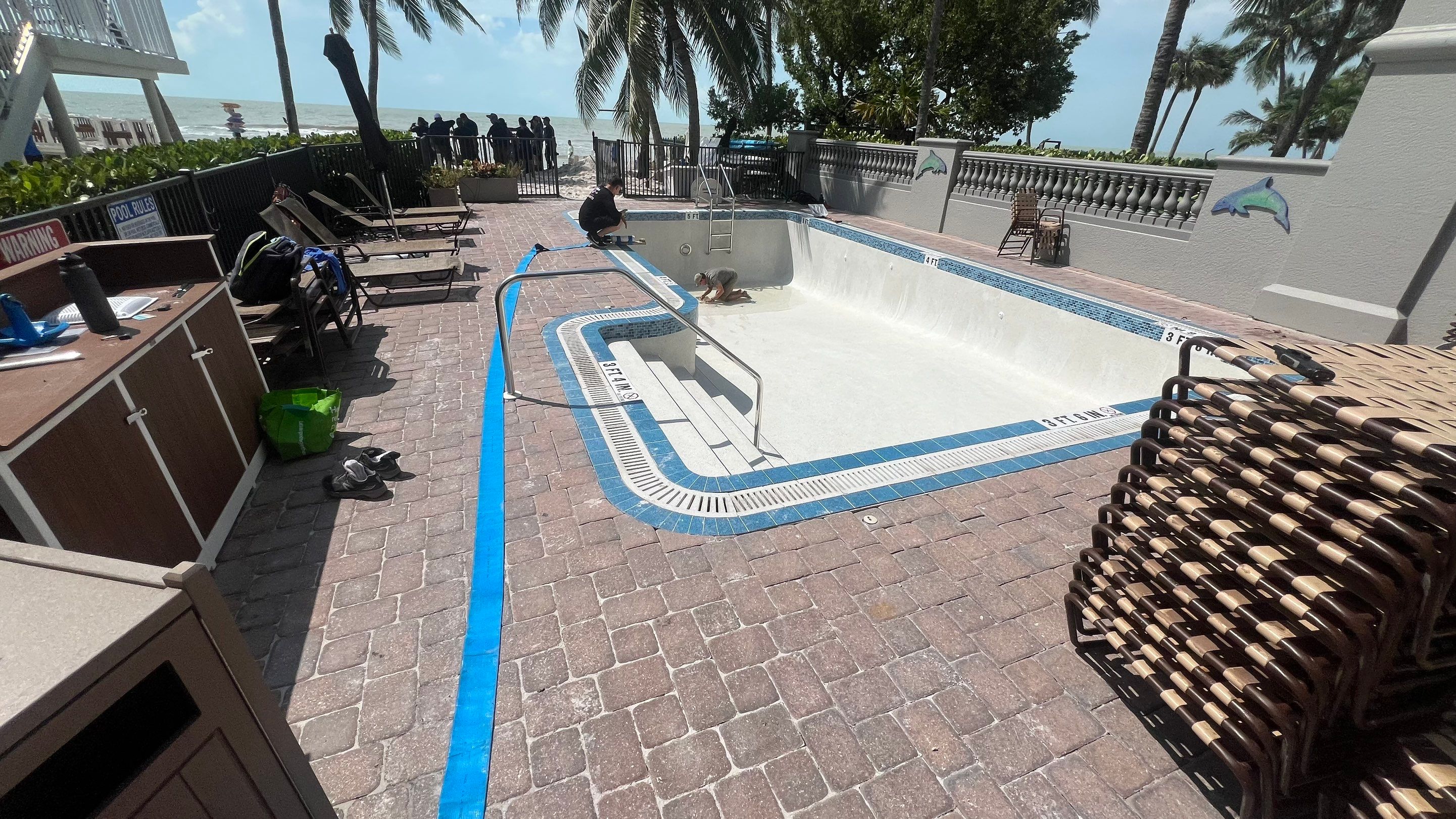 Naples Resort Pool Cleanout and Stormwater System Maintenance by Don Mar, Inc. Storm Water Solutions
