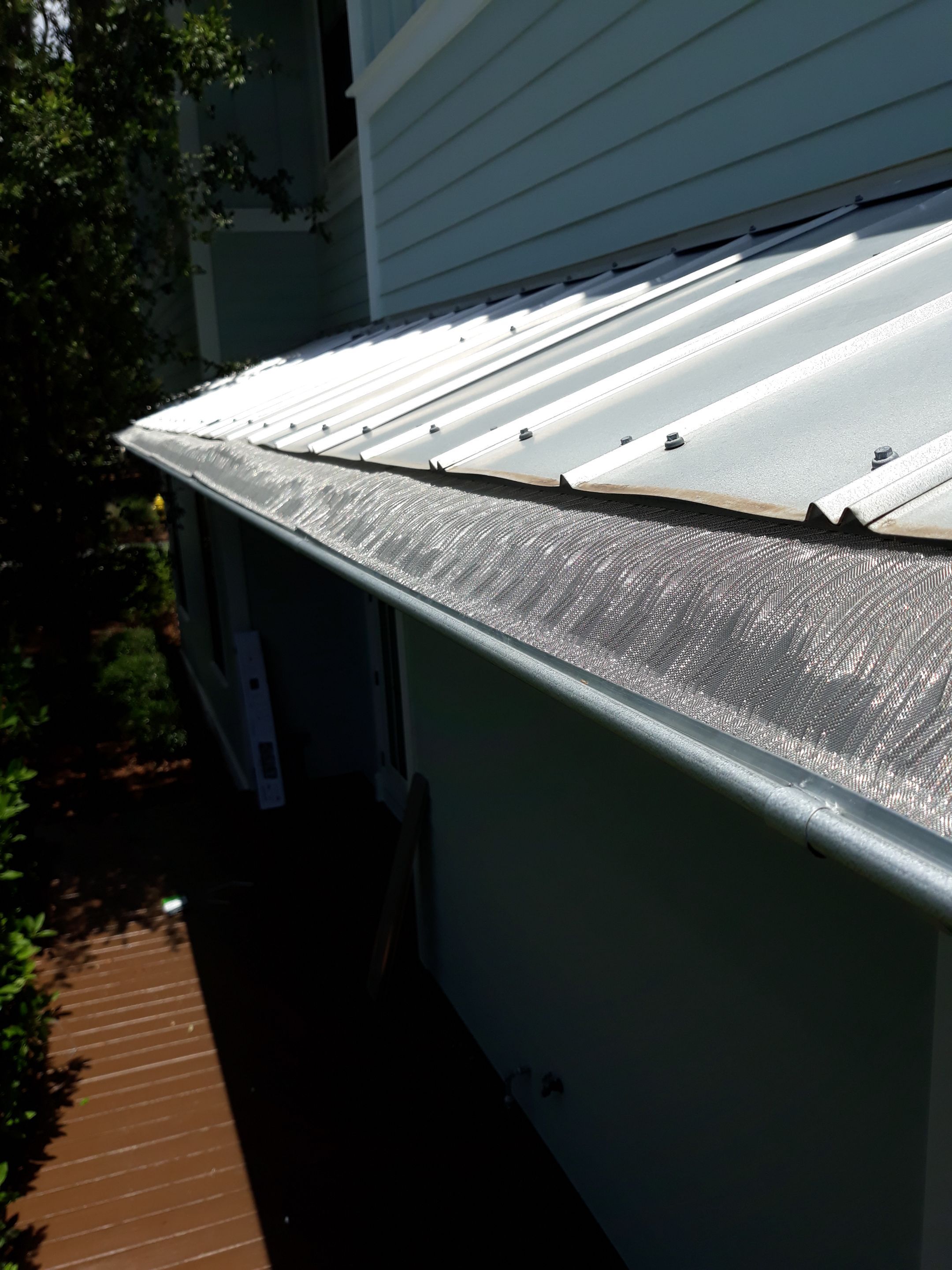 Gutter Installation using Galvalume Half Round Seamless Gutters by Gutter Professors