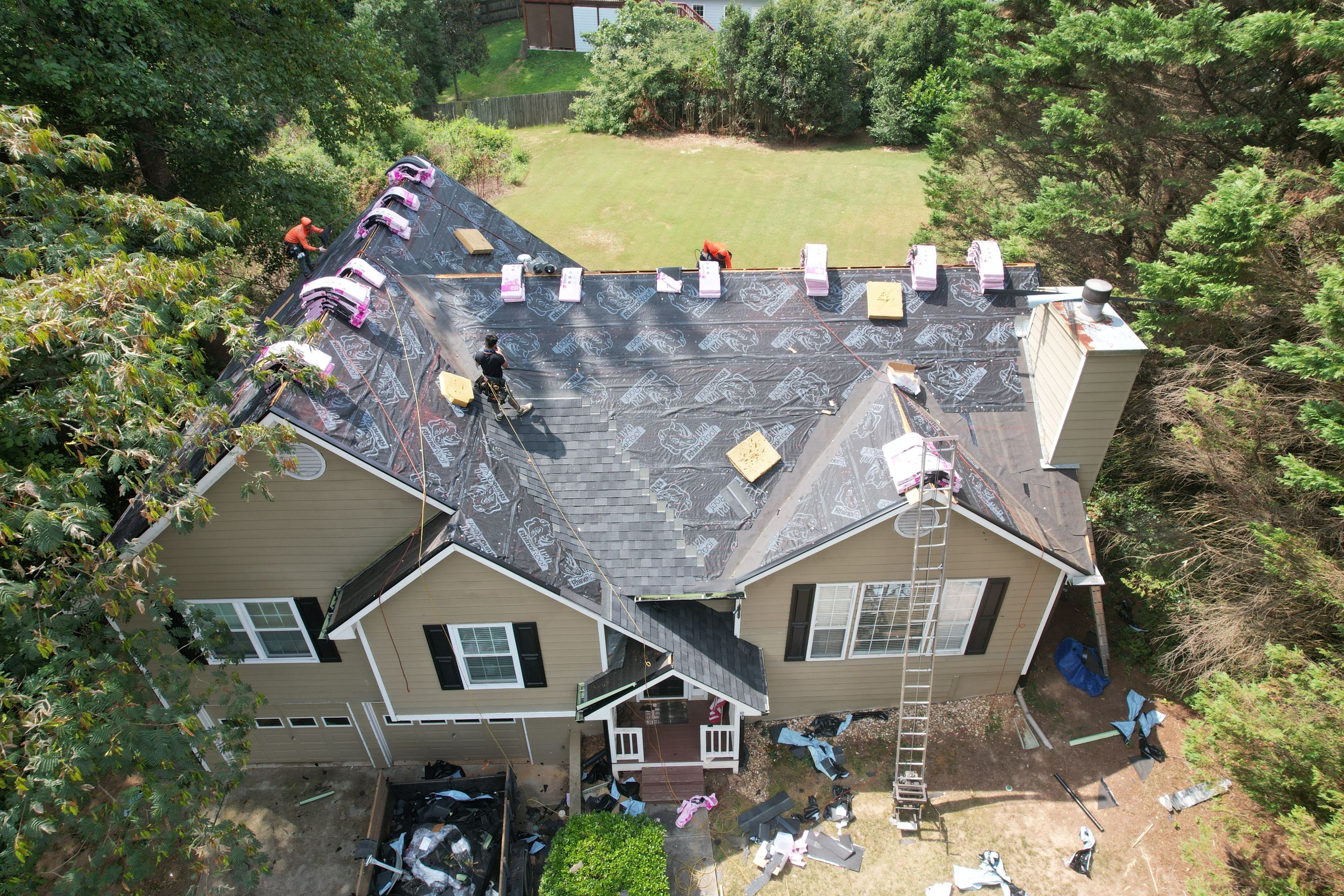 Residential Roof Replacement using Owens Corning Onyx Black by Inspector Roofing and Restoration