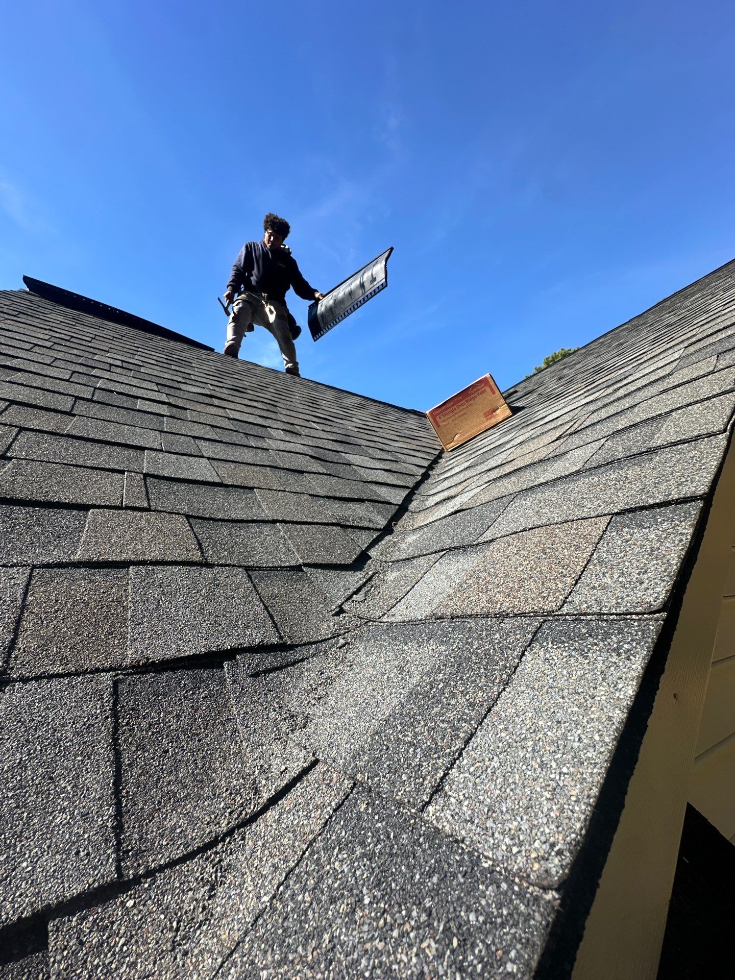 Mathews Residential Roof Replacement Using Owens Corning Duration Shingles by Cade Construction