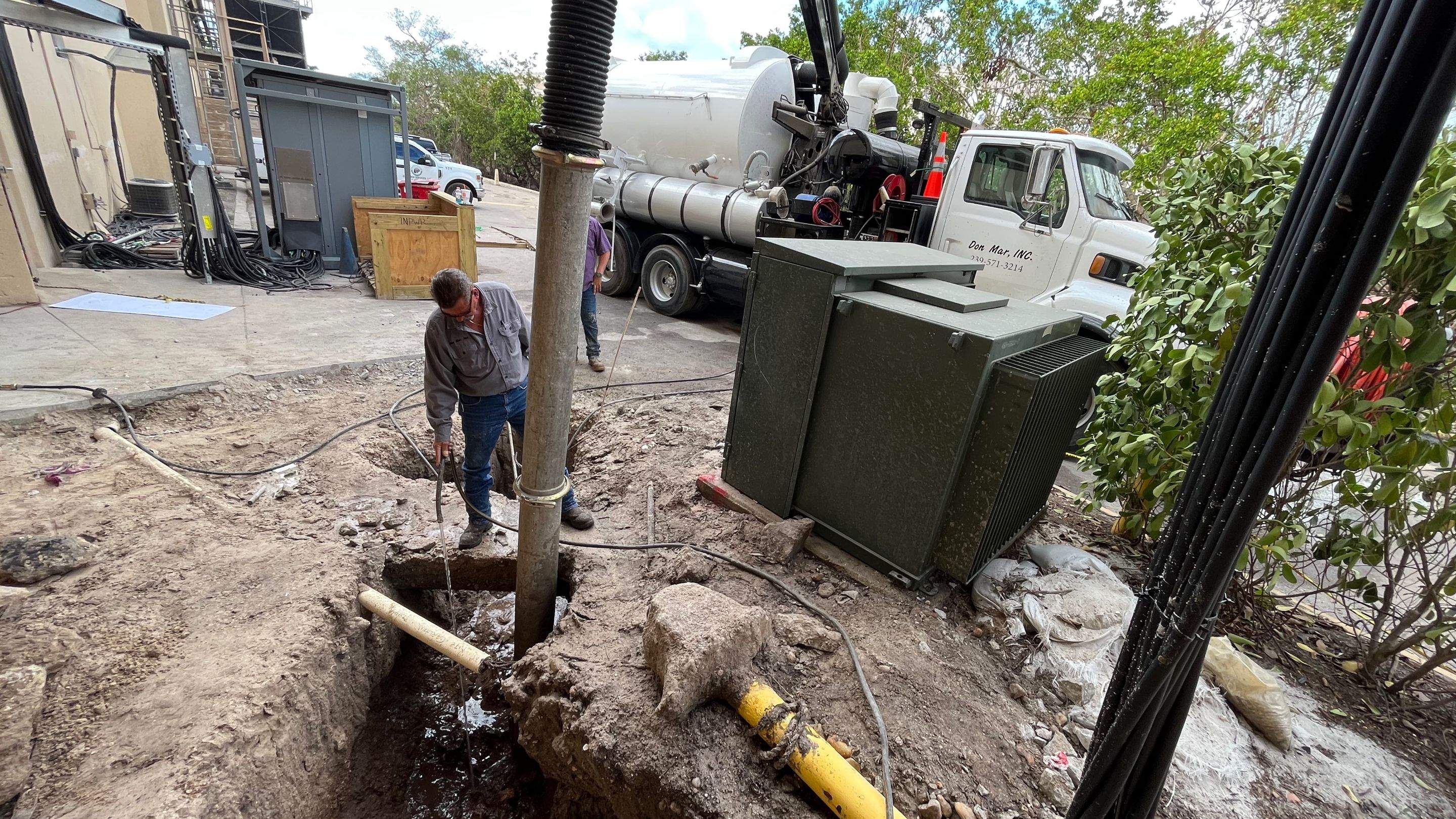 Ritz-Carlton North Service Road Daylighting by Don Mar, Inc. Storm Water Solutions