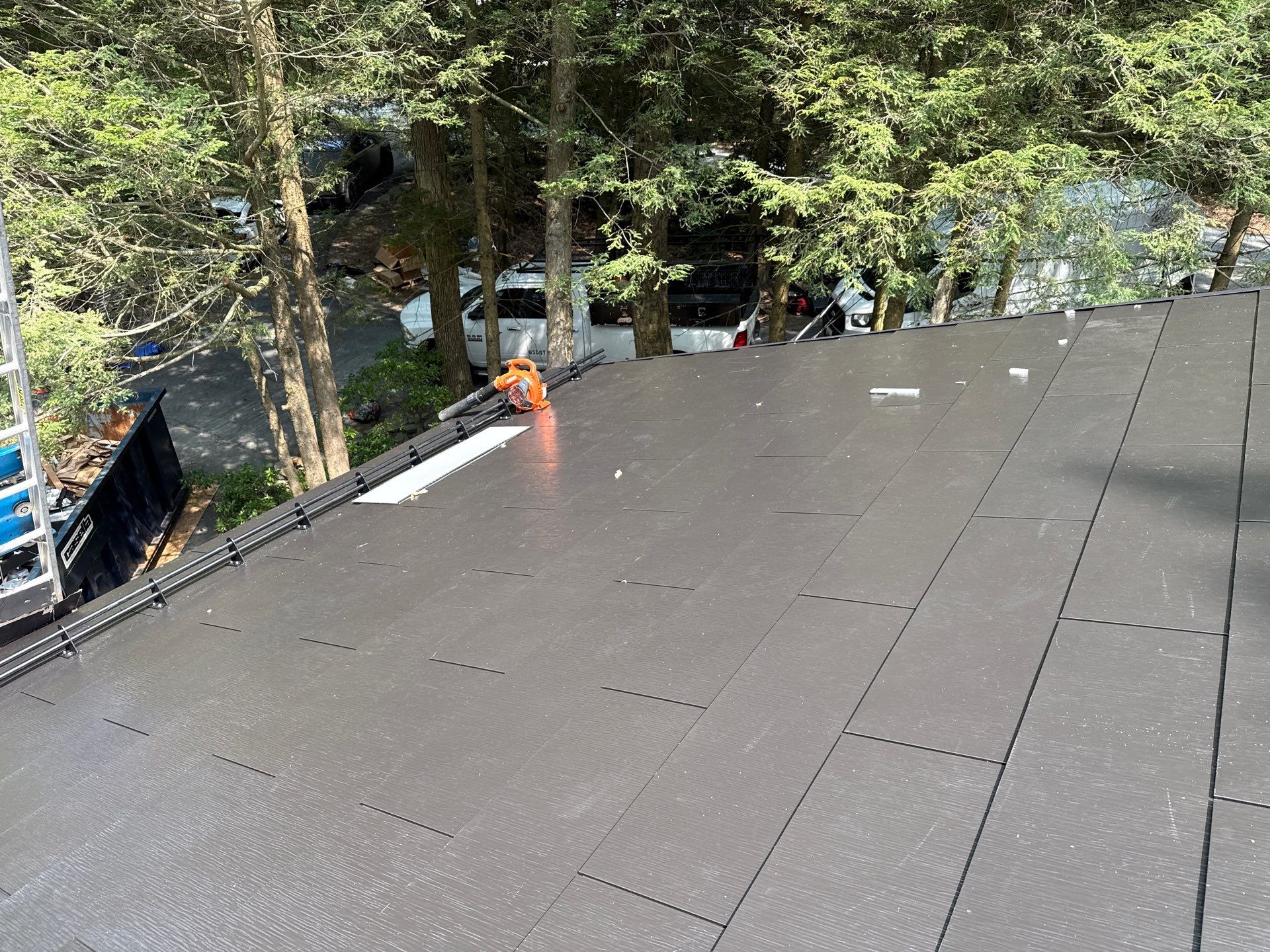 Stunning Tesla Solar Roof Cabin in the Woods by American Home Contractors