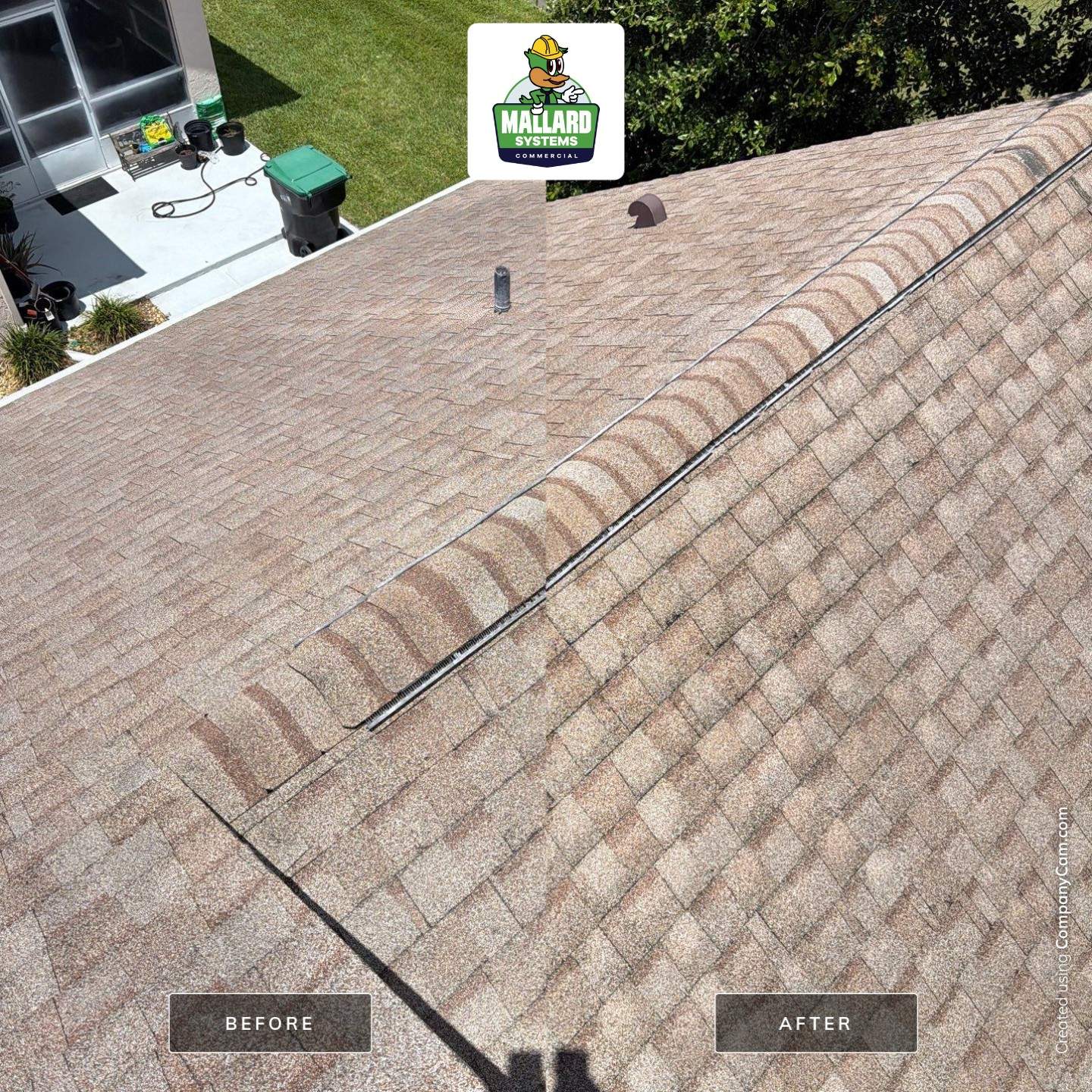 Shingle Roof Cleaning in Hunters Creek, Orlando by Mallard Systems