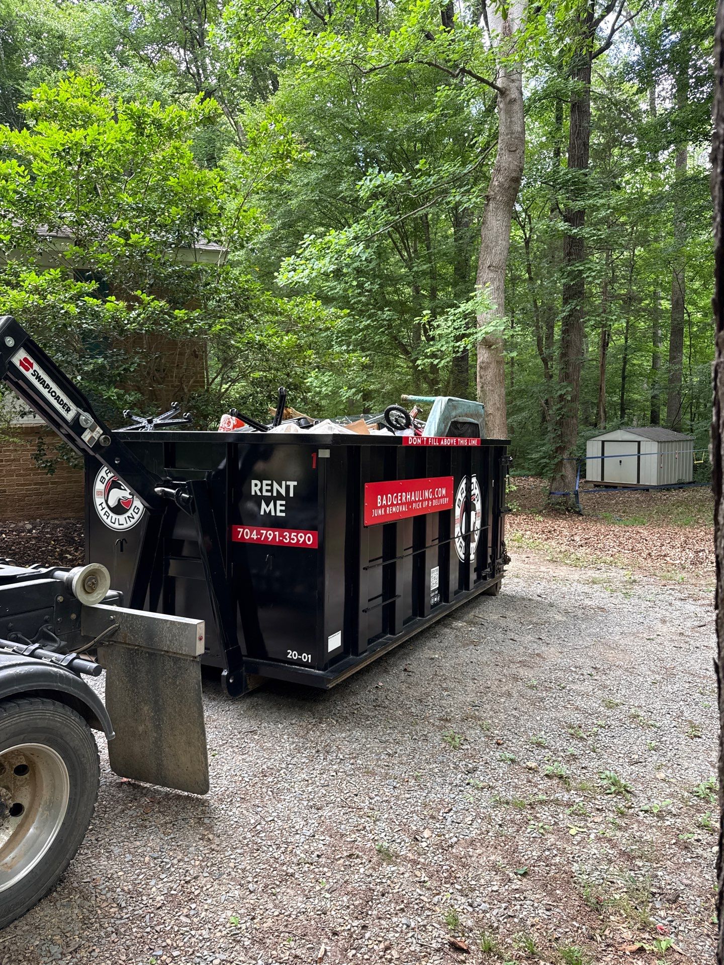 Dumpster Rental Waxhaw by Badger Hauling