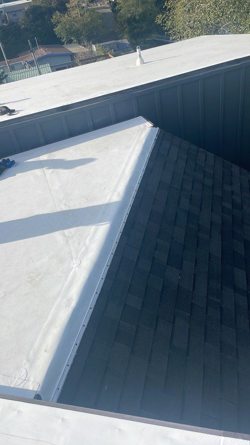 Commercial Roofing Installation using GAF 60Mil TPO  by Orezona Building & Roofing Company, Inc.