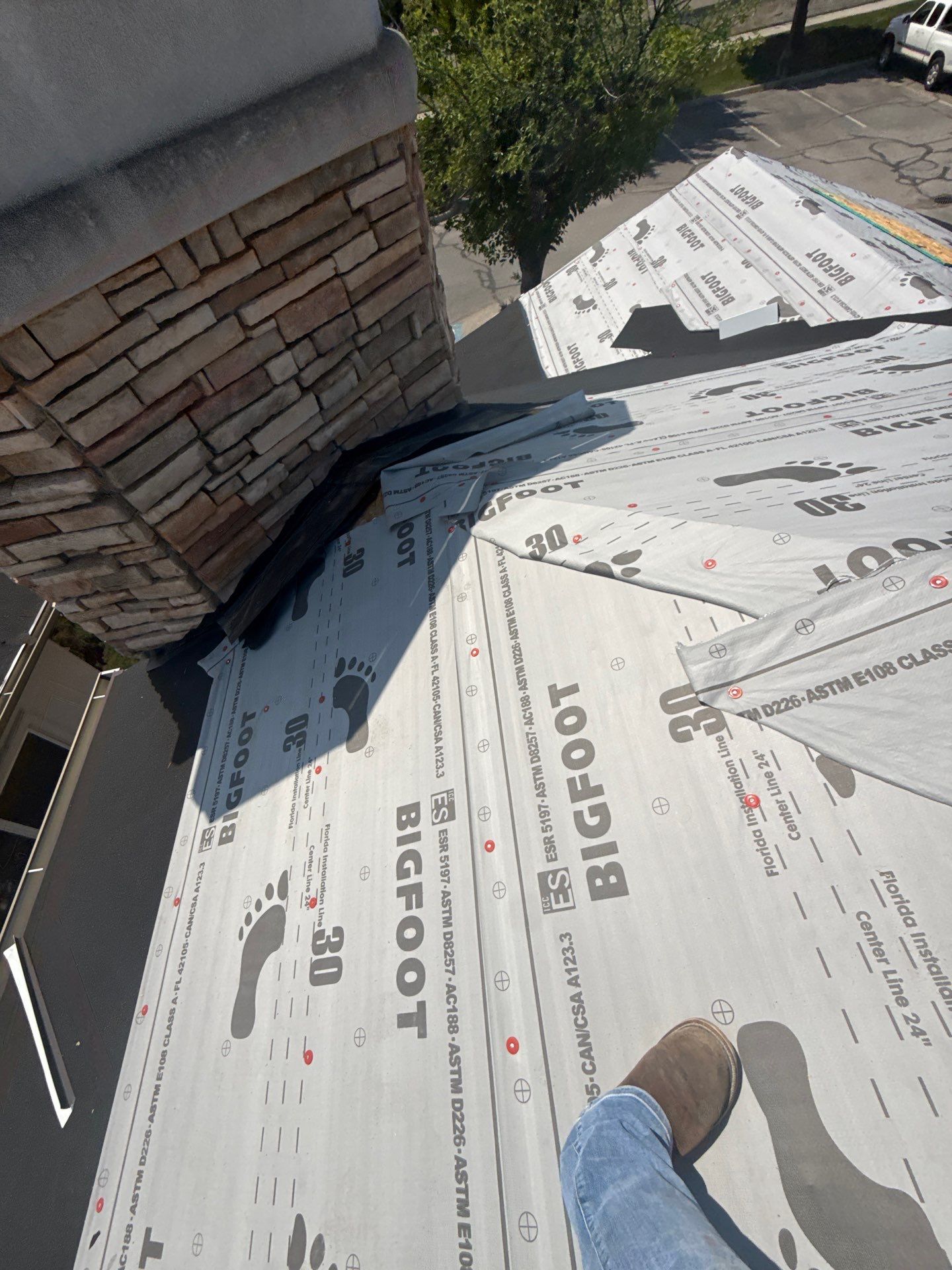 Boise Commercial Roof Replacement with Brown Architectural Shingles by Olive Roofing