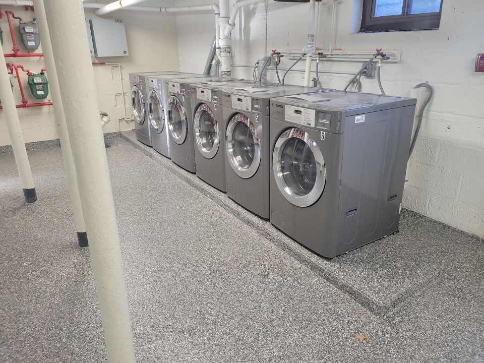Laundry Room Floor Coating using Penntek- Silver Creek by Spectrum Painting, LLC