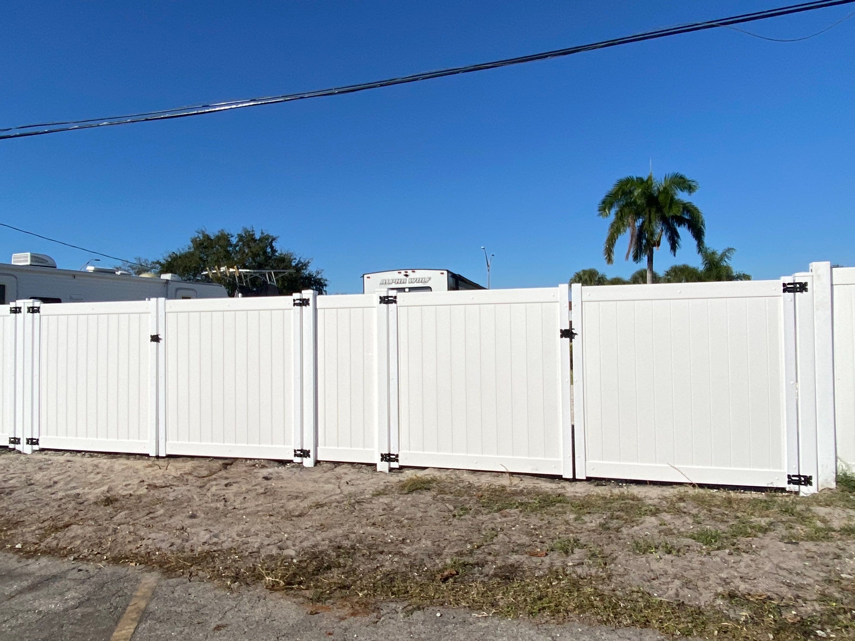Bradenton FL 6 ft. Tall White Vinyl Privacy Fence  by Asap fence and gates, LLC