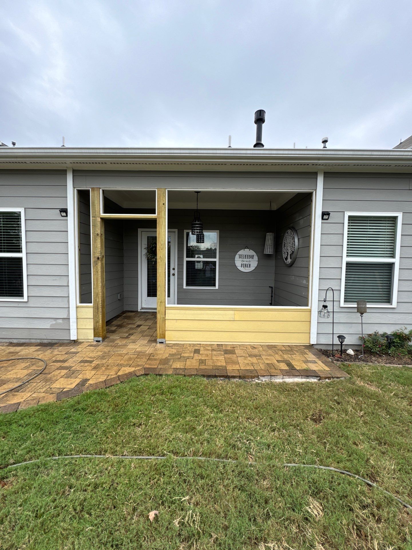 Screened-In Porch Enclosure and Knee Wall Installation in Canton by Swift Home Renovations 