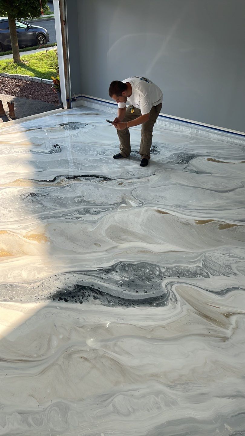 Epoxy Floors For Home and Business In the Lehigh Valley and New Jersey by Ryan Amato Painting LLC and Lehigh Valley Epoxy