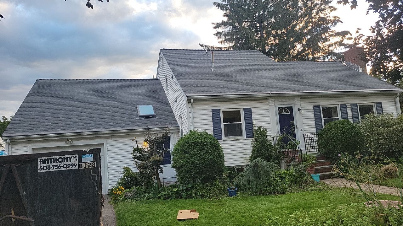 New Skylights and Roof in Belmont, MA by Master Roof Inc