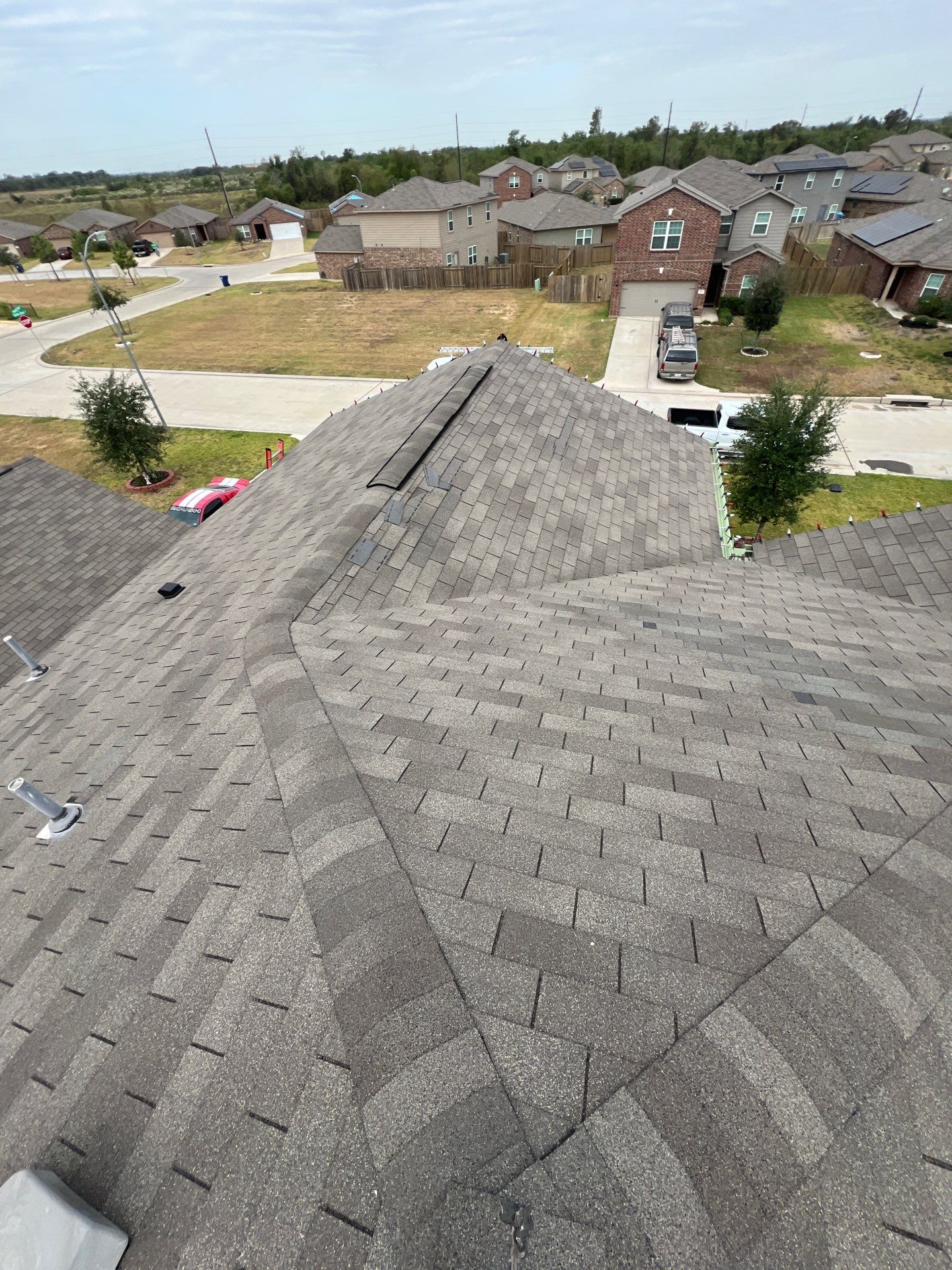 Hail Damage using Owen's Corning Duration (Lifetime) Shingles by Roof Repair Company