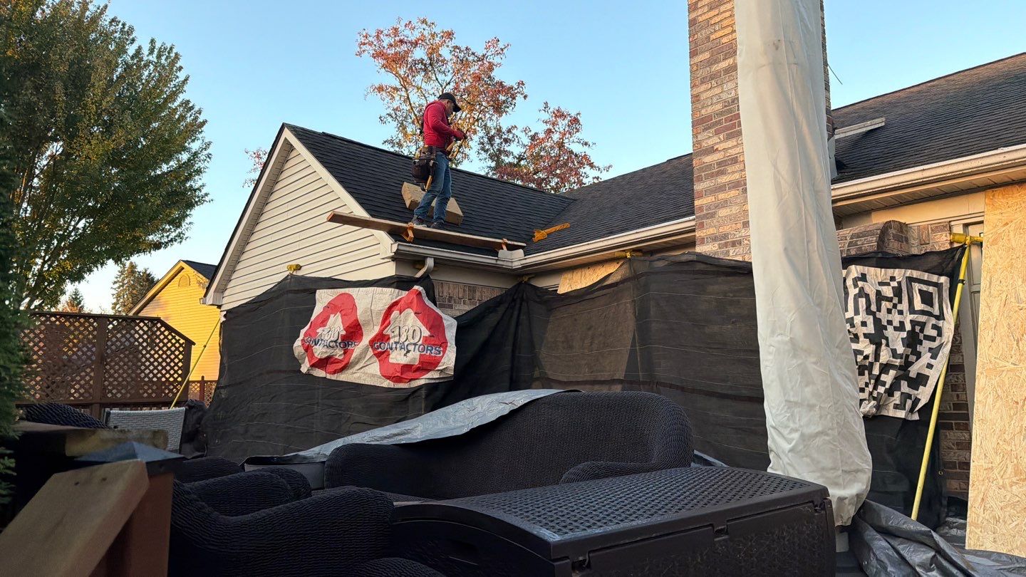 Roof Replacement using Owens Corning Teak by 180 Contractors