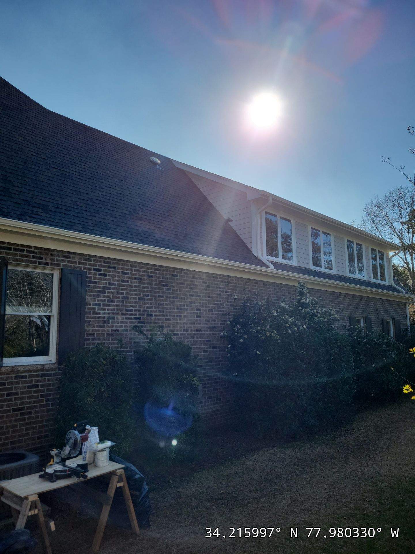 Insurance Claim Storm Damage Restoration with Skylight Replacement in Leland, NC by RGR Construction and Roofing, LLC