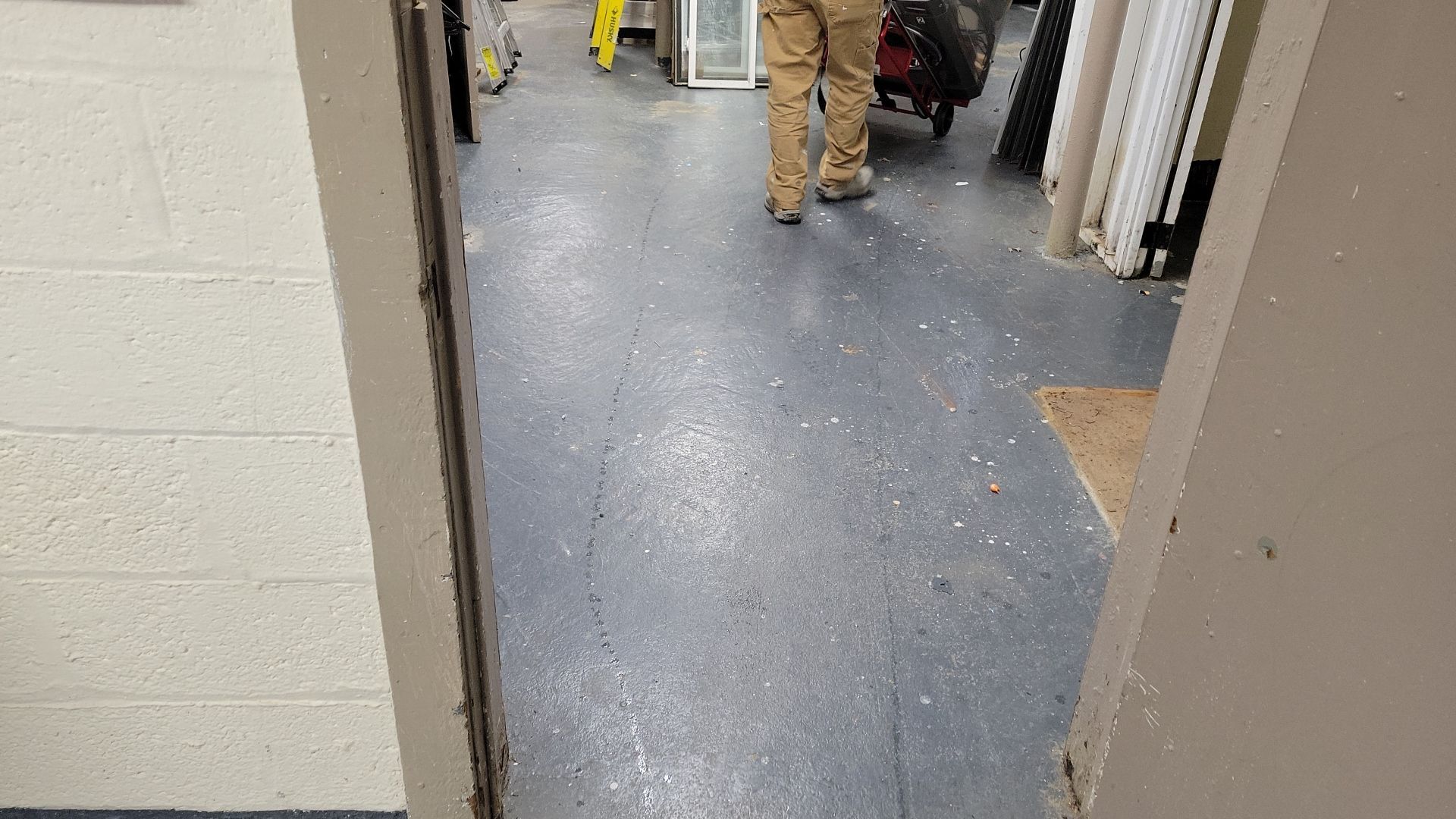 Laundry Room Floor Coating using Penntek- Silver Creek by Spectrum Painting, LLC