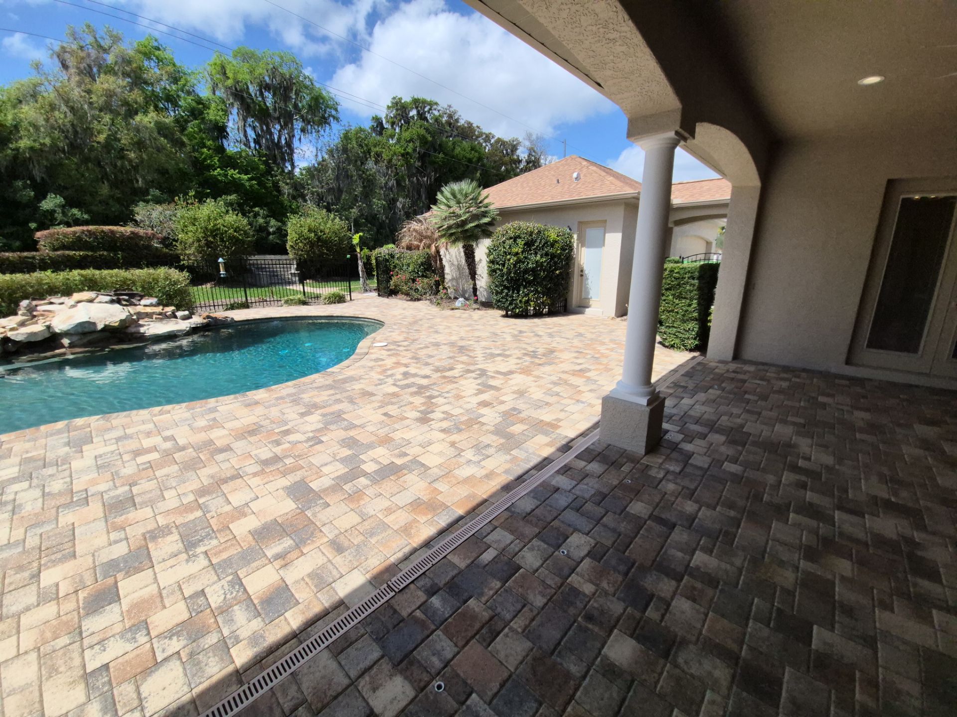 Brick Paver Sealing and Cleaning for Ocala Home and Pool Deck by Infinite Exteriors LLC